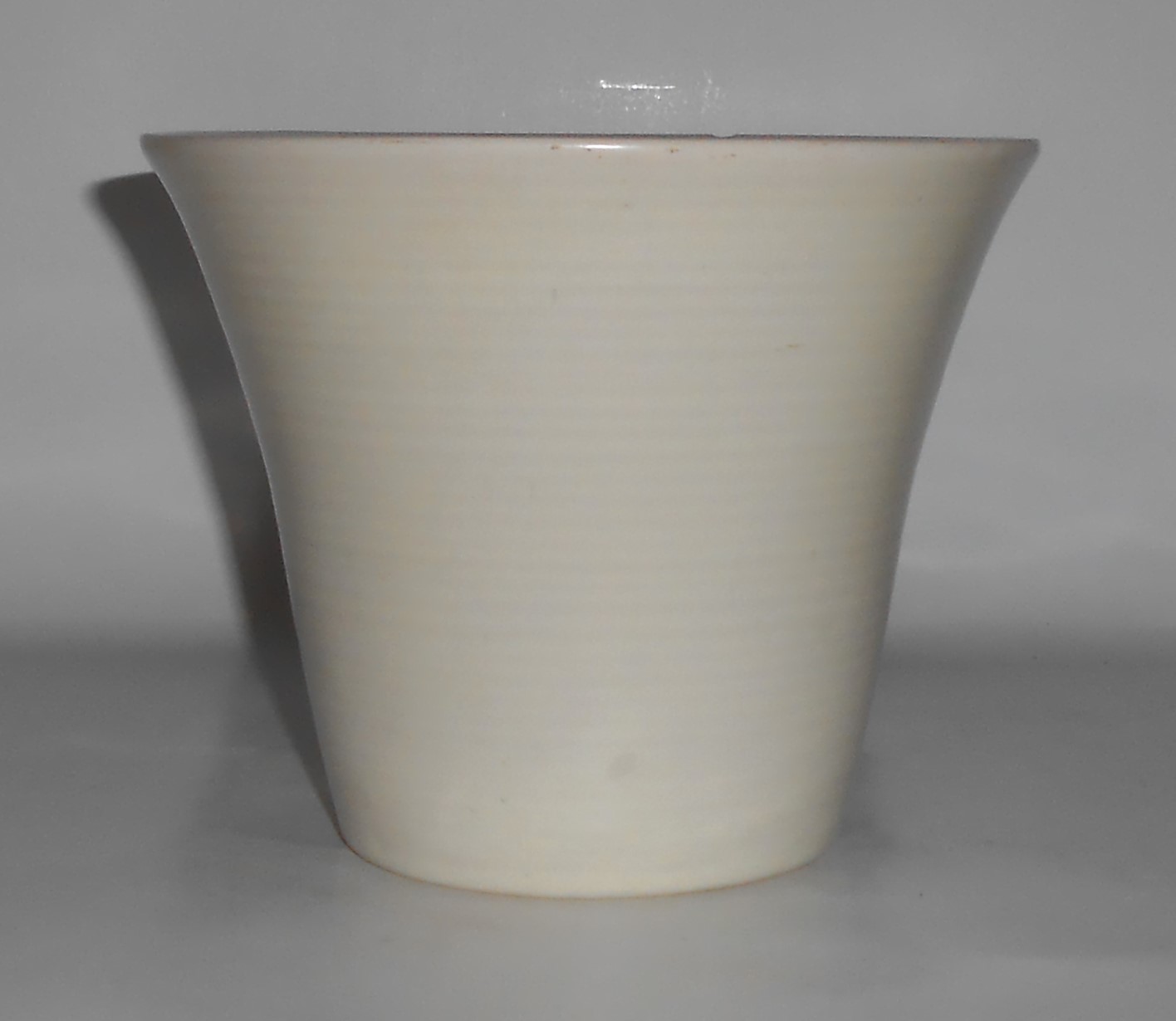 VINTAGE Padre Pottery Satin White Spanish Flower Pot