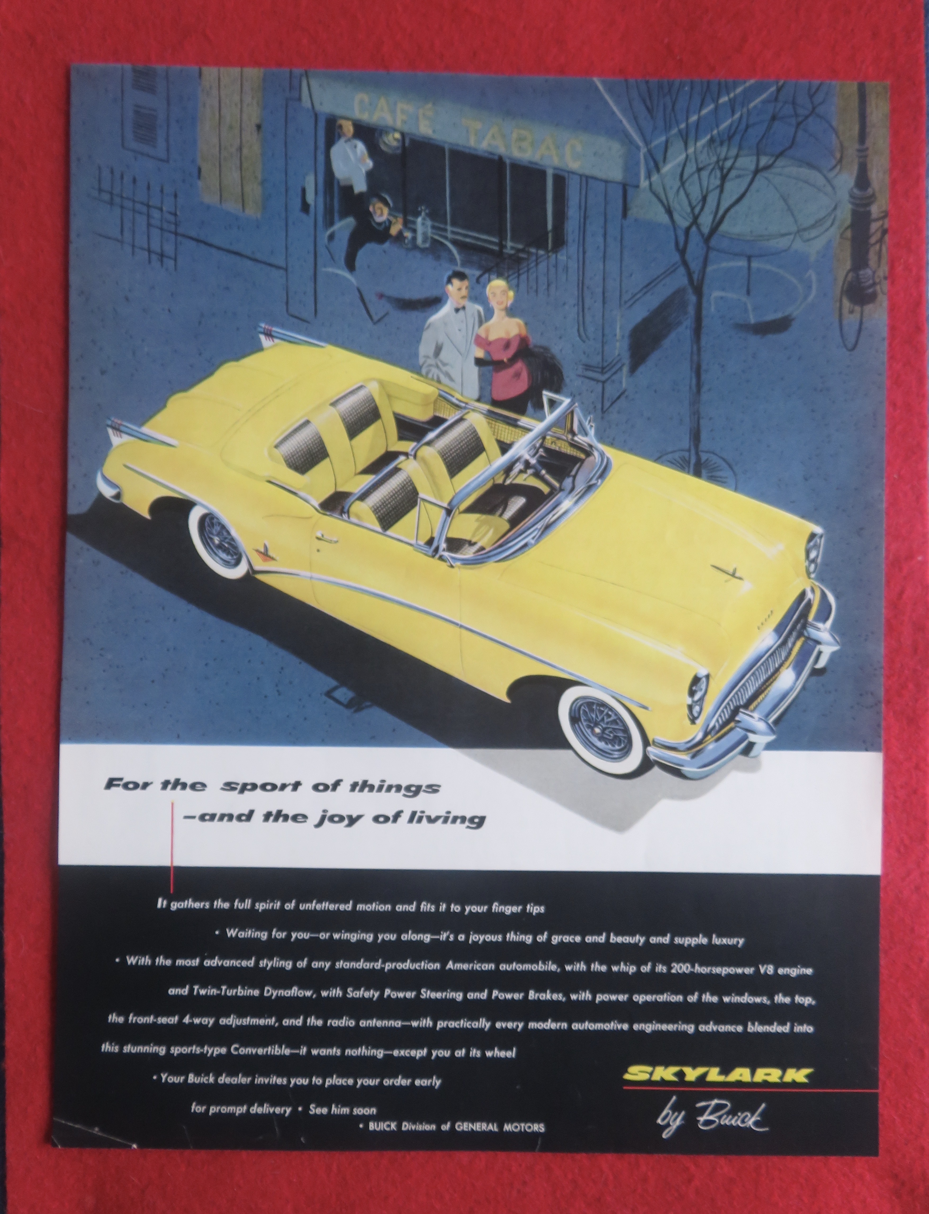 1954 Buick Automobile with the Skylark Convertible