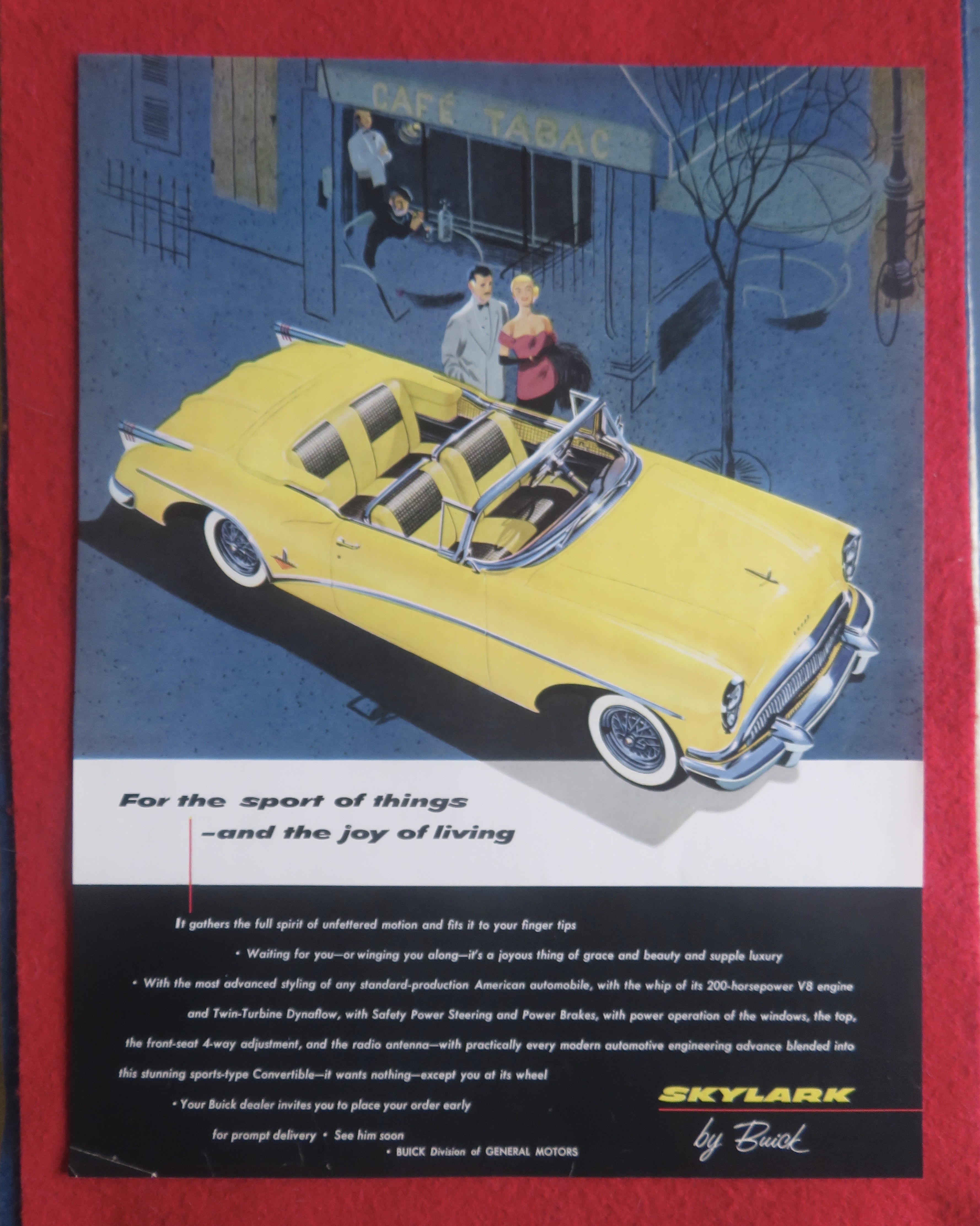 1954 Buick Automobile with the Skylark Convertible