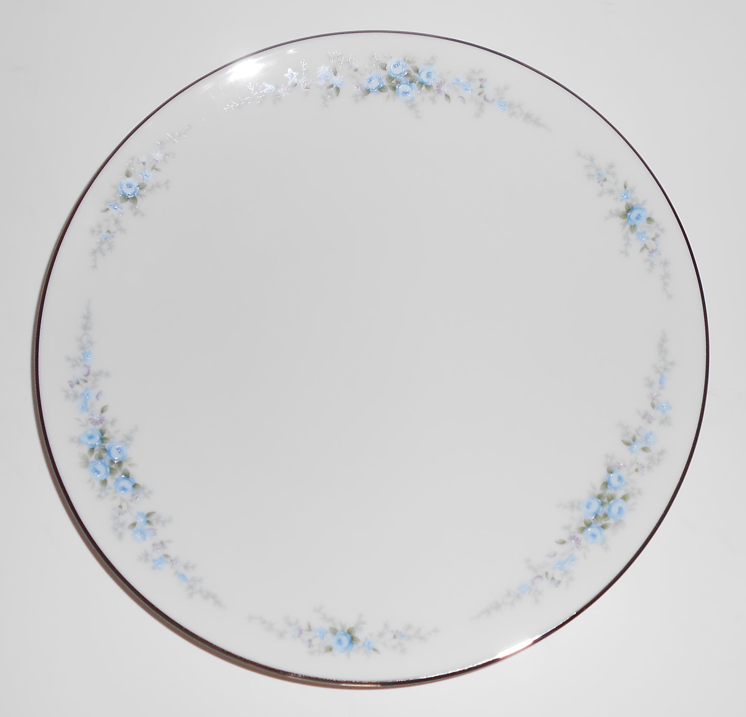 Noritake Porcelain China Roseberry 6241 w/Platinum Sala