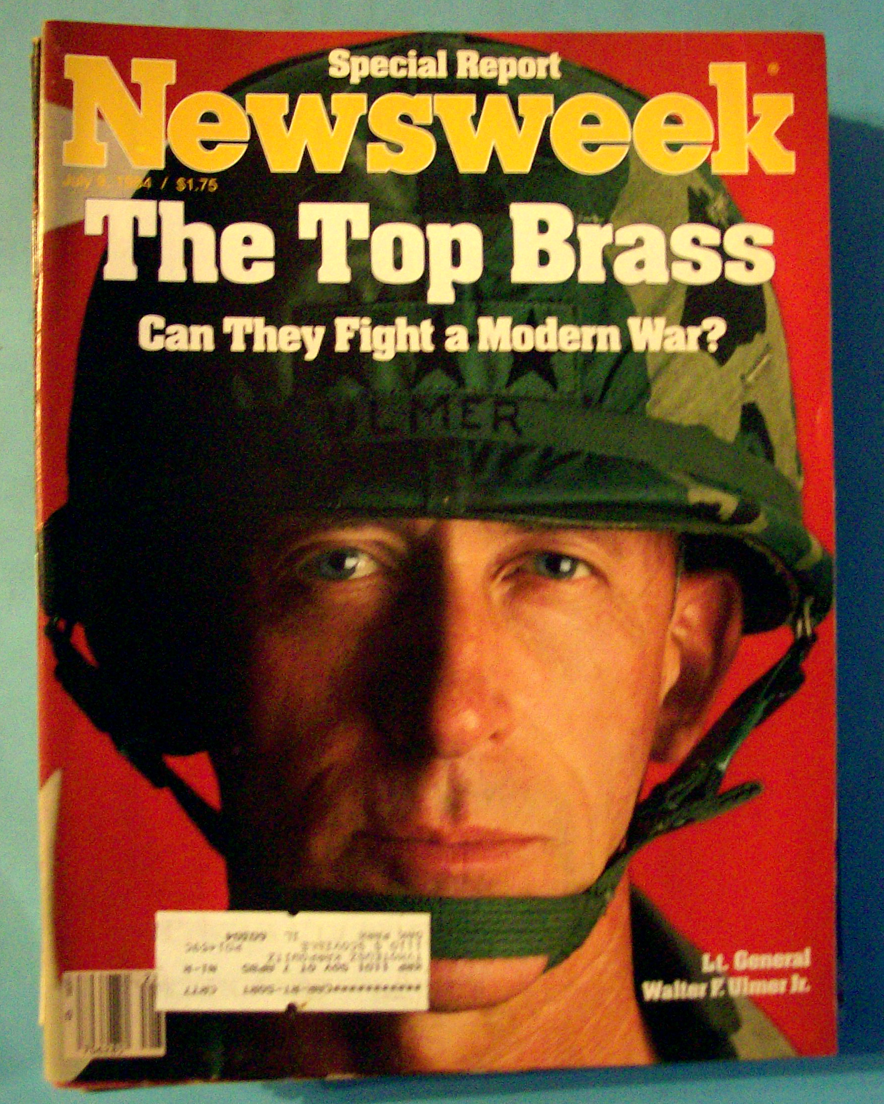 Newsweek Magazine - July 9, 1984 - The Top Brass