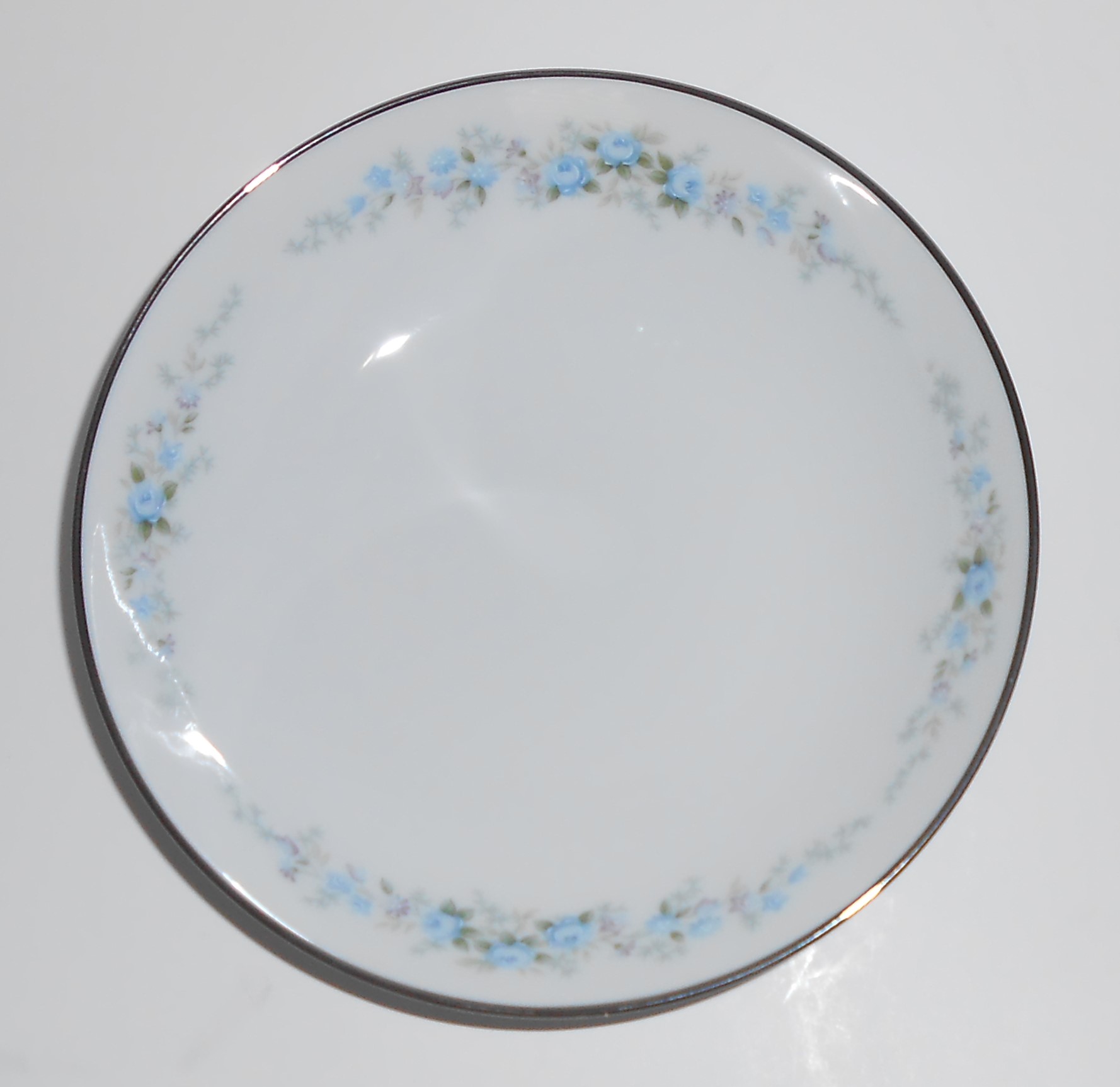 Noritake Porcelain China Roseberry 6241 w/Platinum Fru