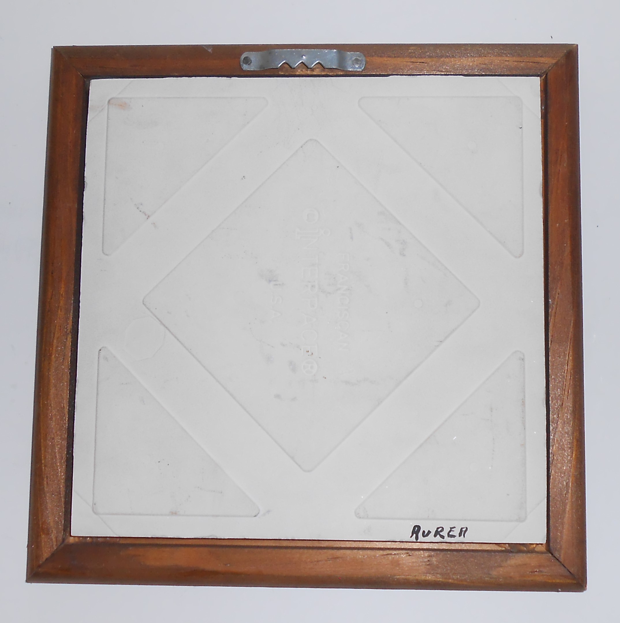 Vintage Franciscan Pottery 6'' Tile w/Scenic Dutch Wind