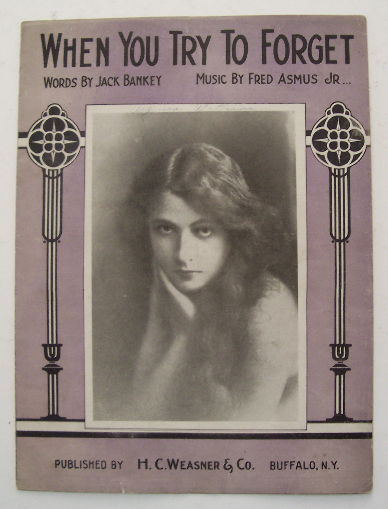 Sheet Music For 1926 When You Try To Forget