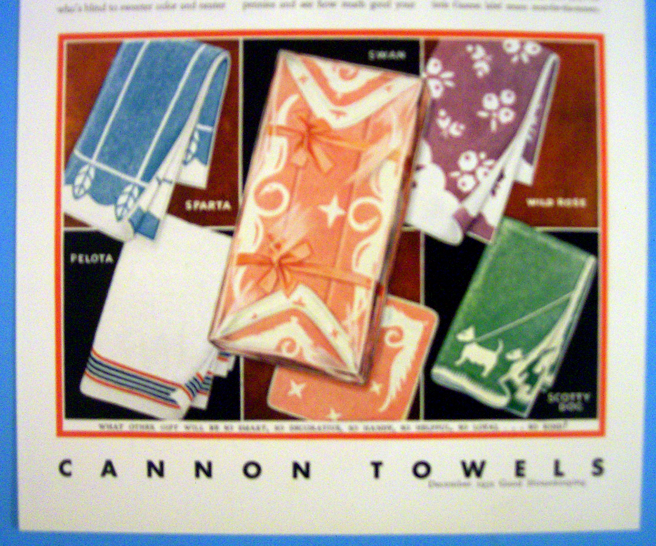 1931 Cannon Towels with Scotty Dog & More