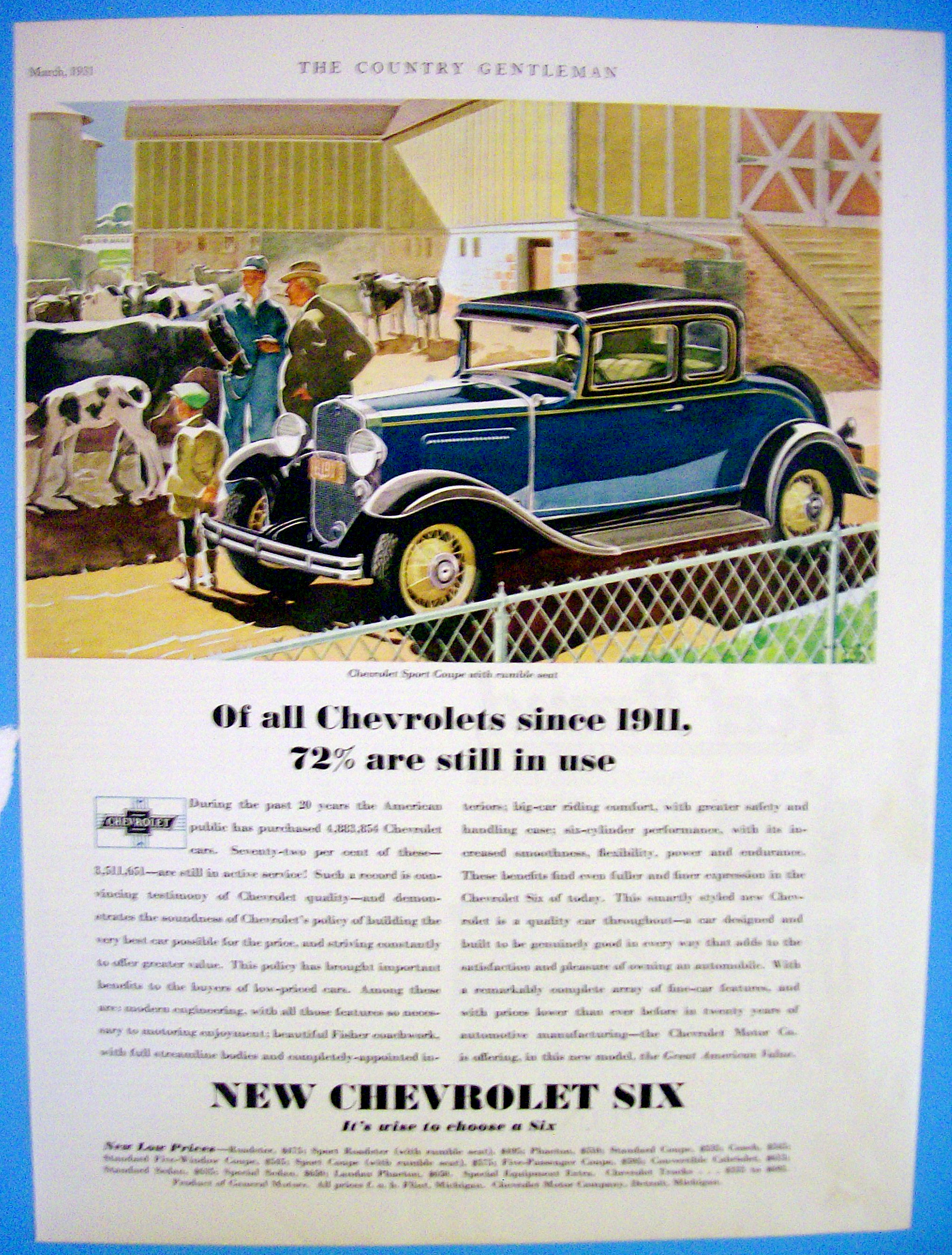 1931 Chevrolet with New Chevy Six