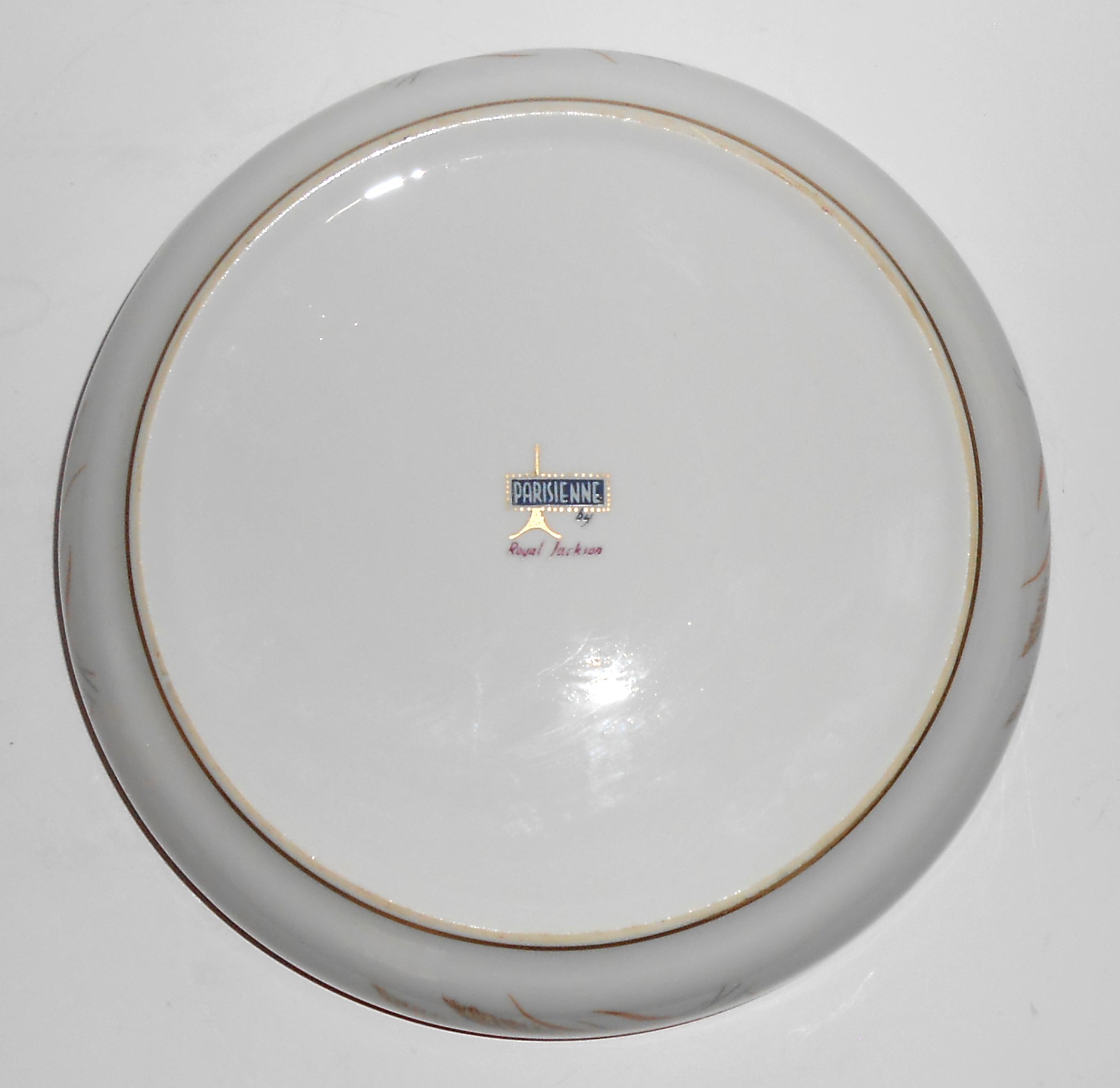 Nishida Japan Porcelain China 22k Yellow Black Bamboo F