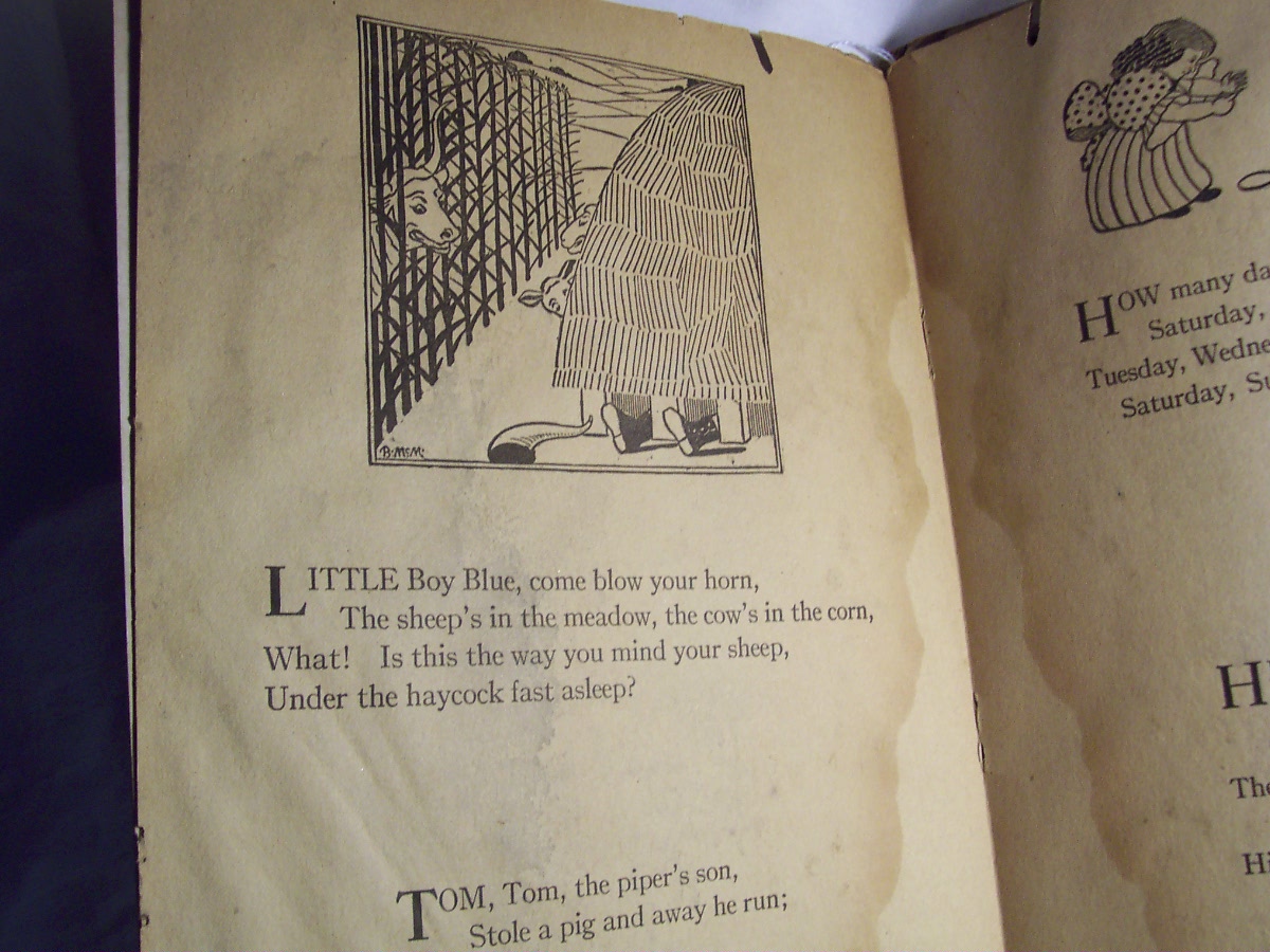 Mother Goose Rhymes Book 1916 Platt & Peck