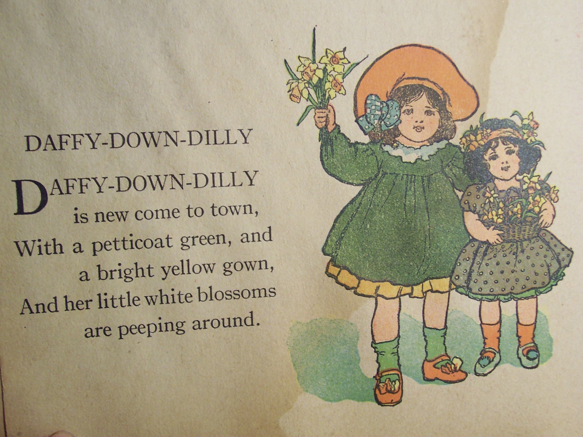 Mother Goose Rhymes Book 1916 Platt & Peck
