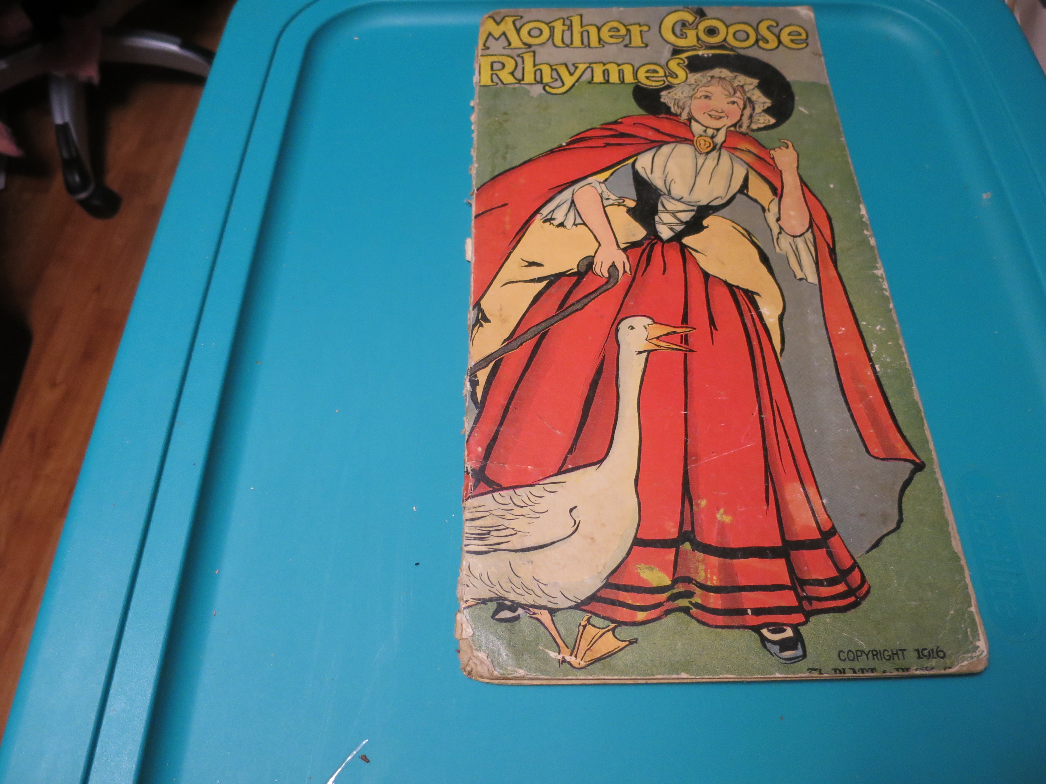 Mother Goose Rhymes Book 1916 Platt & Peck