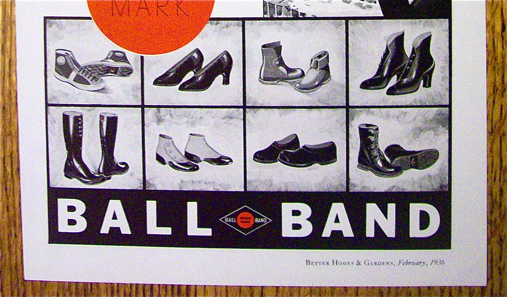 1936 Ball Band Footwear with Woman and Child