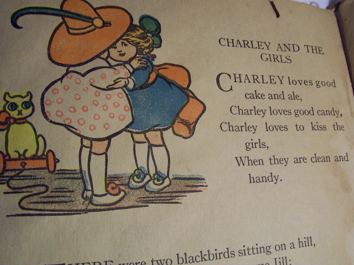Mother Goose Rhymes Book 1916 Platt & Peck