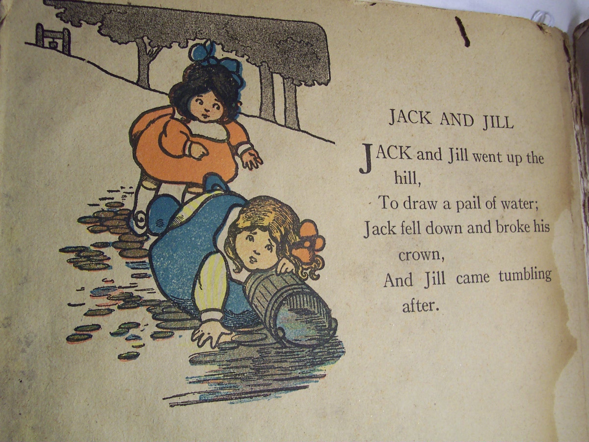 Mother Goose Rhymes Book 1916 Platt & Peck