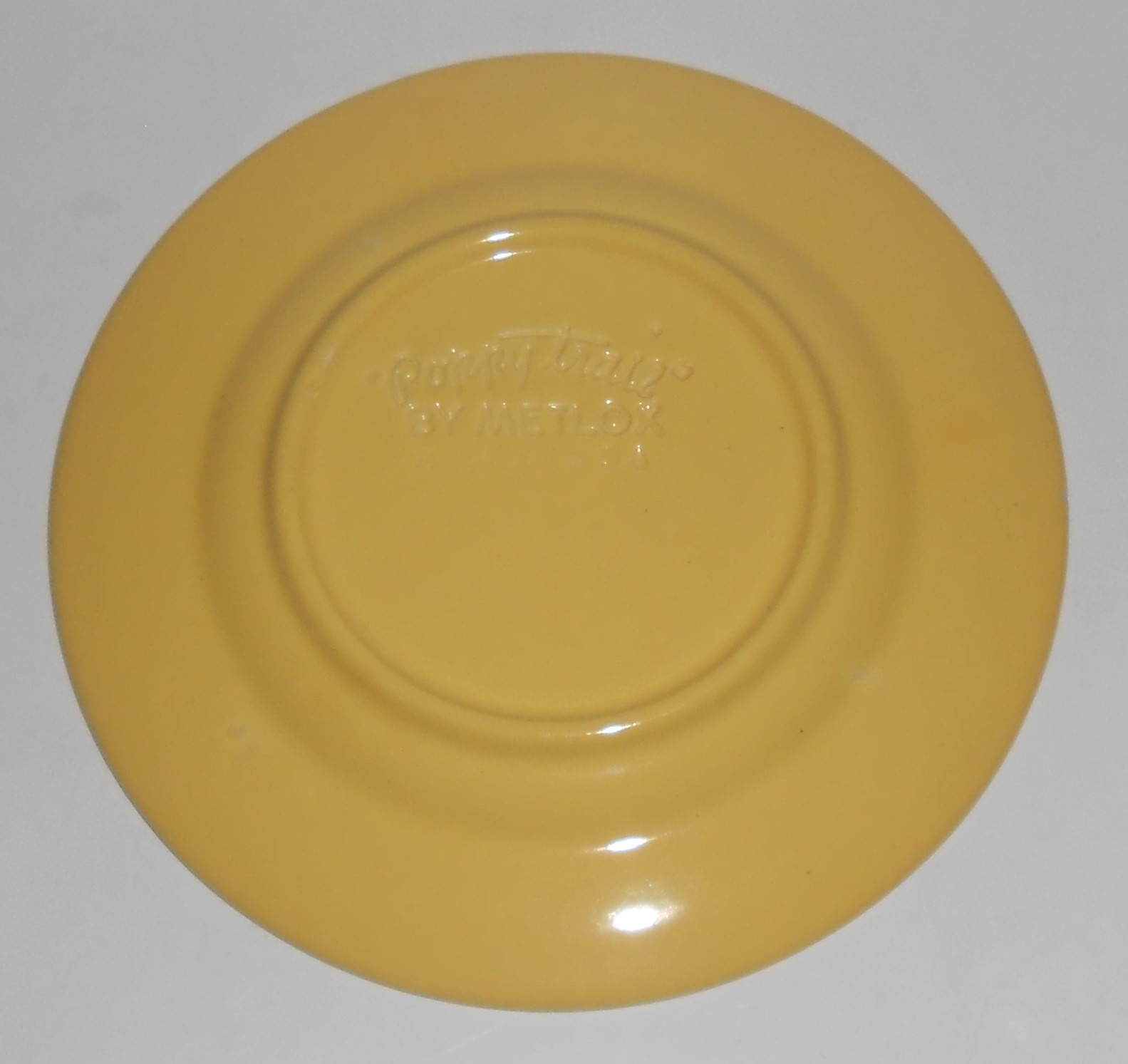 Metlox Pottery Poppy Trail Series 200 Gloss Yellow Br