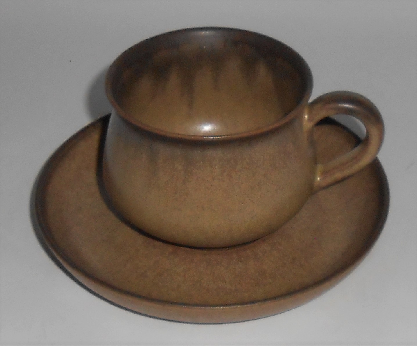 Denby Pottery Stoneware Romany Cup & Saucer Set