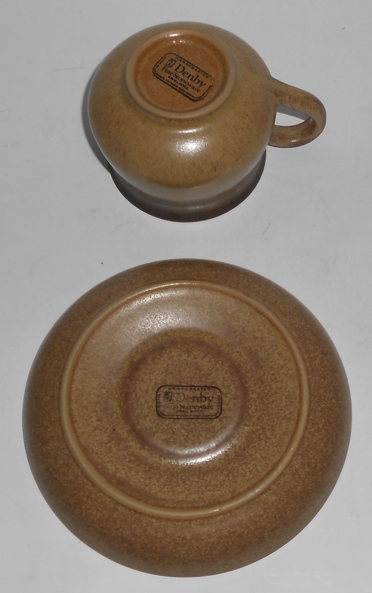 Denby Pottery Stoneware Romany Cup & Saucer Set