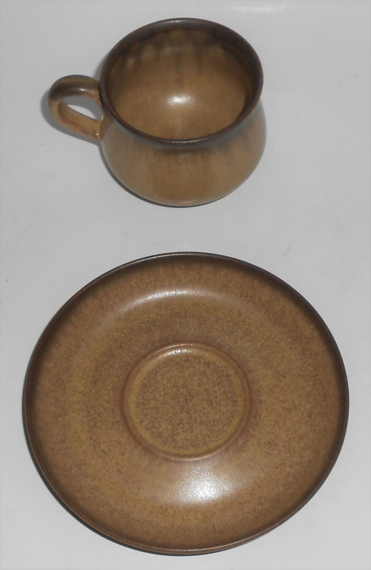 Denby Pottery Stoneware Romany Cup & Saucer Set