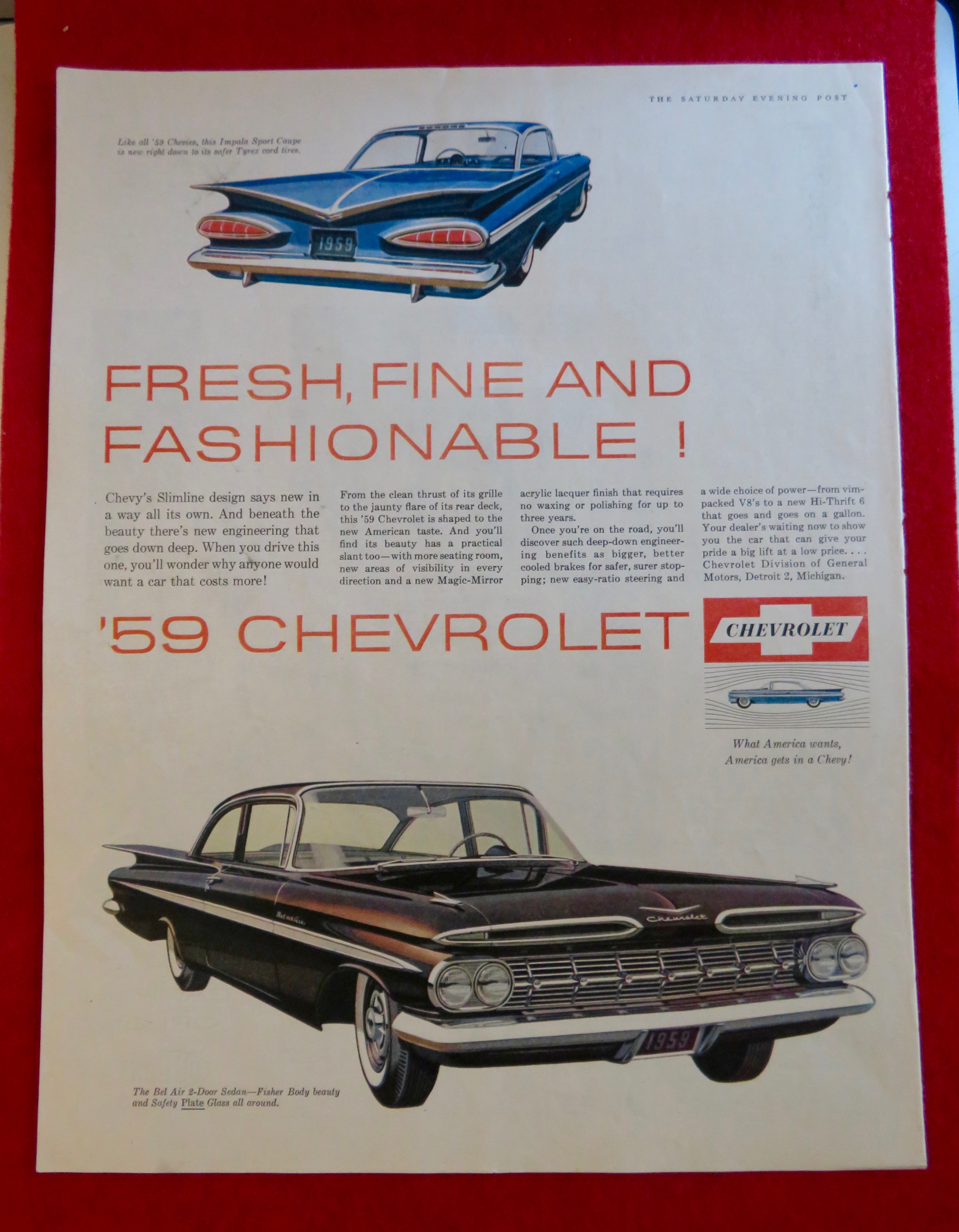 1958 Chevrolet Automobile w/ '59 Chevrolet