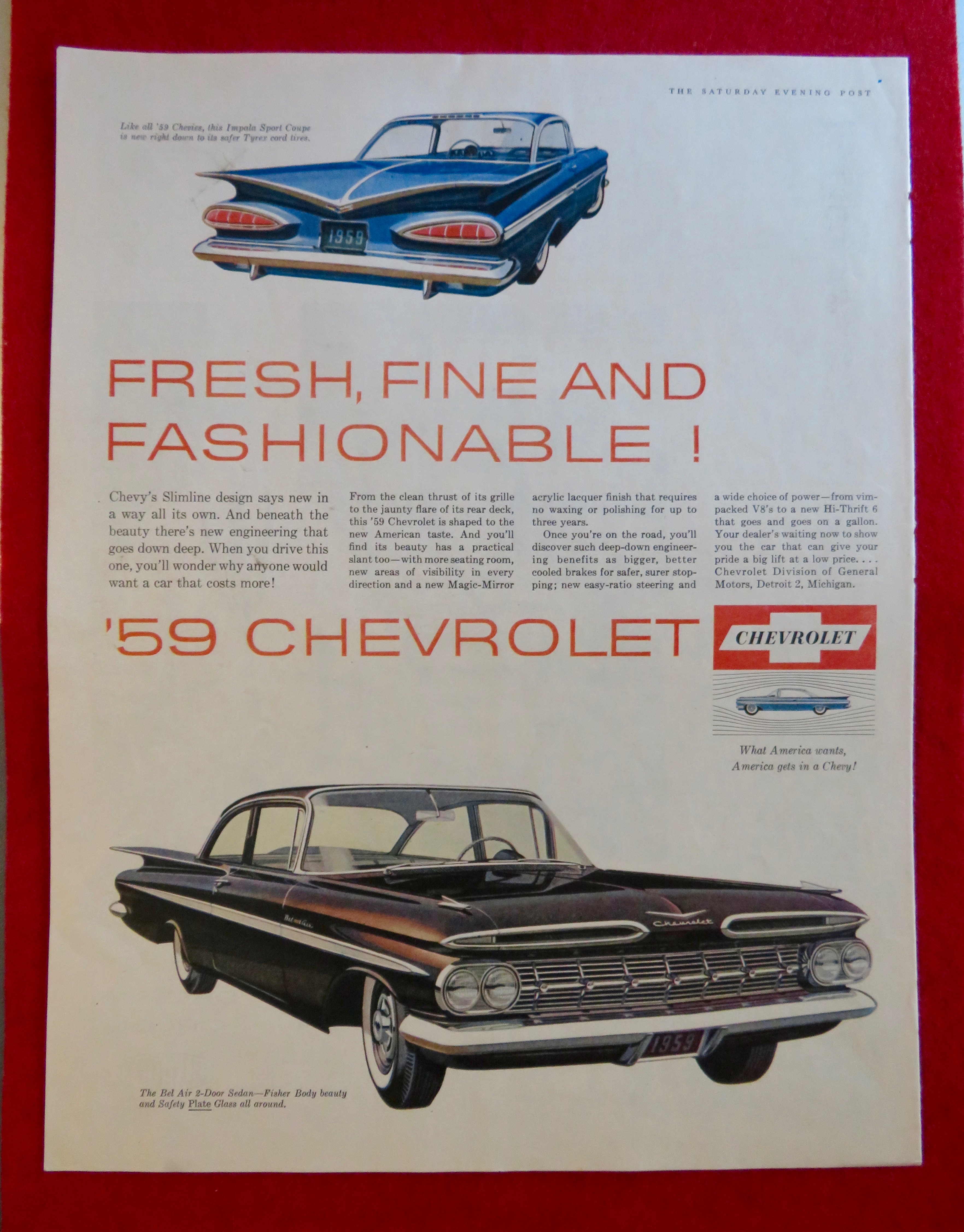 1958 Chevrolet Automobile w/ '59 Chevrolet