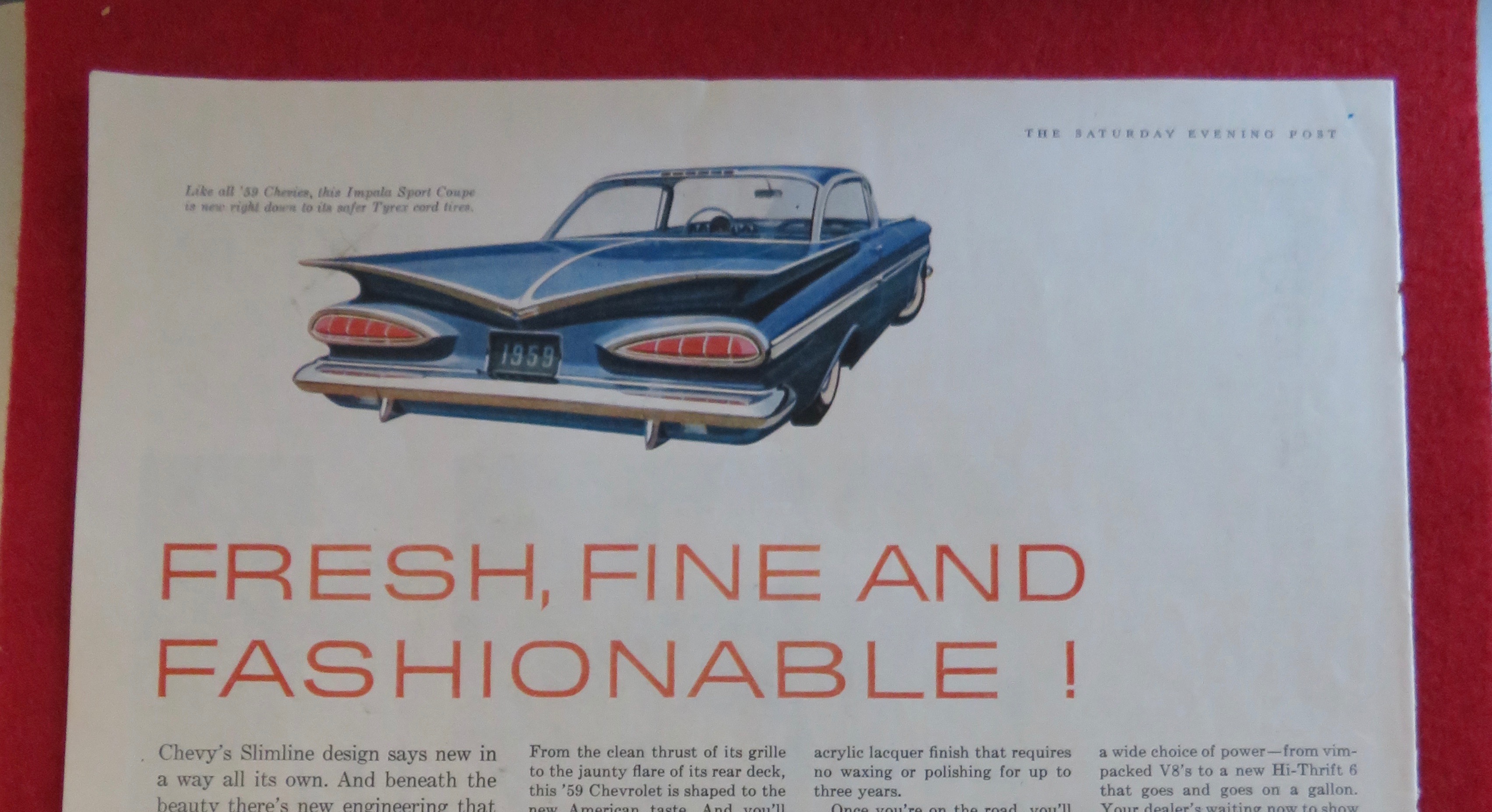 1958 Chevrolet Automobile w/ '59 Chevrolet