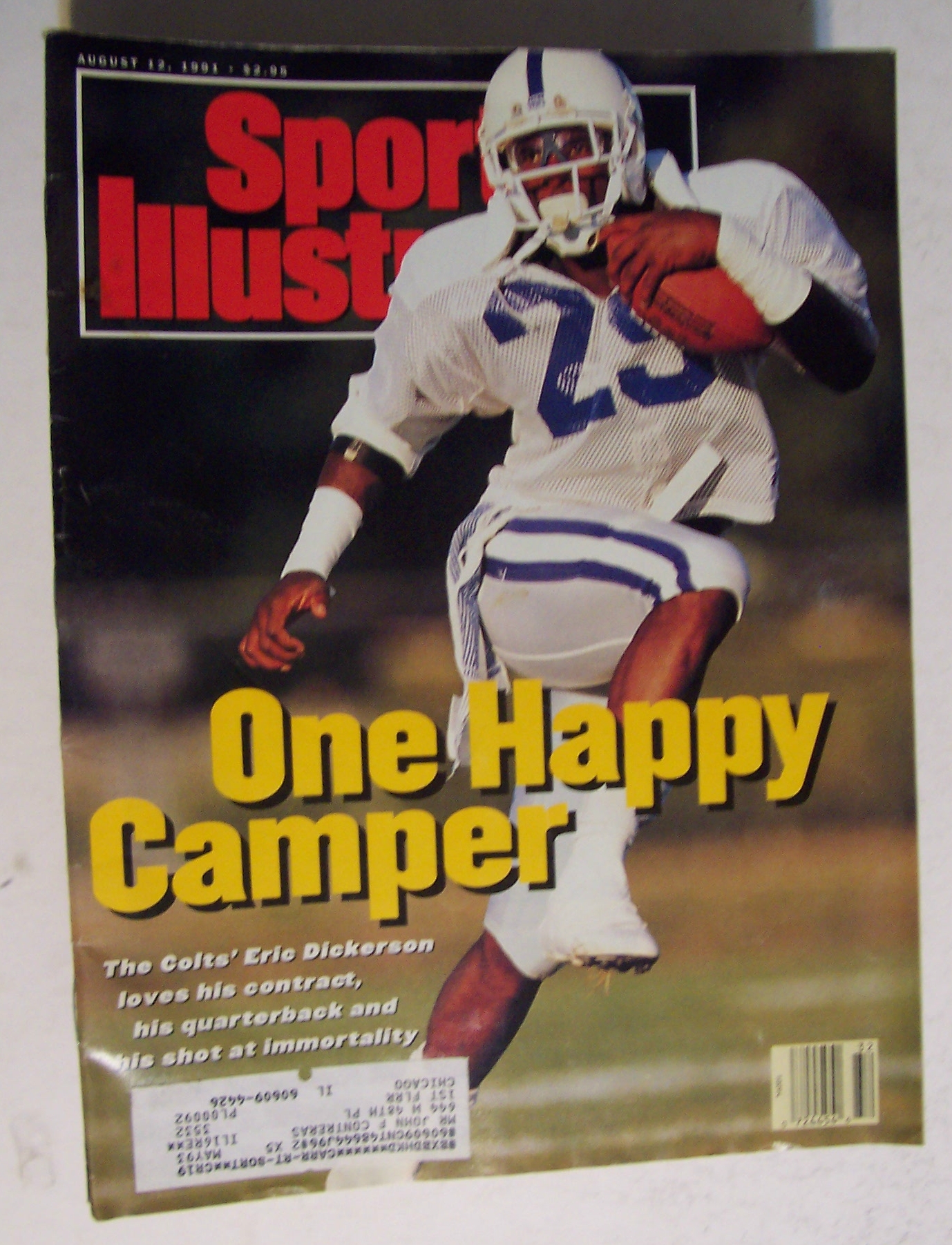 Sports Illustrated Magazine-Aug 12, 1991-Eric Dickerson