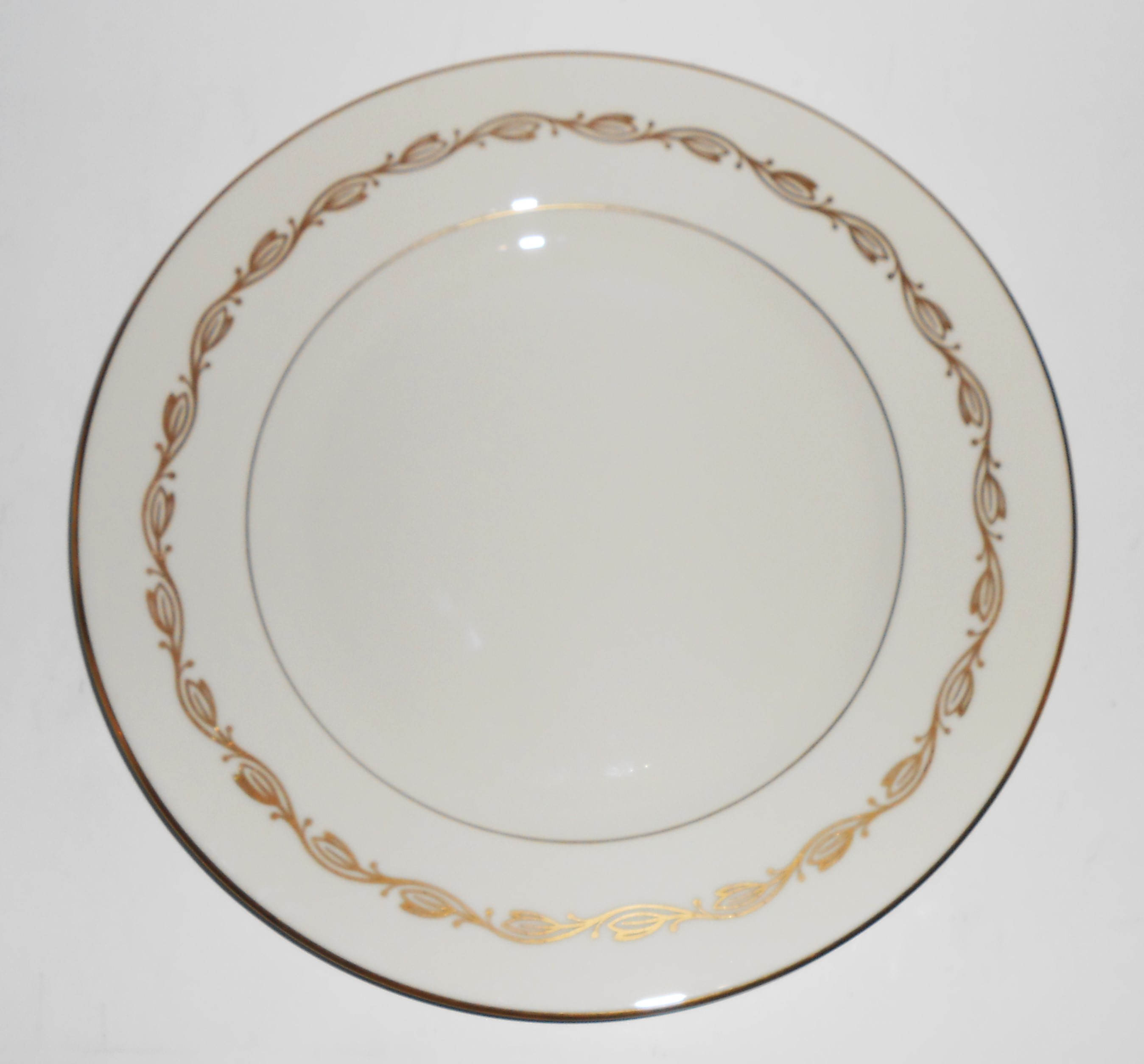 Pickard Porcelain China Gold Symphony Dinner Plate