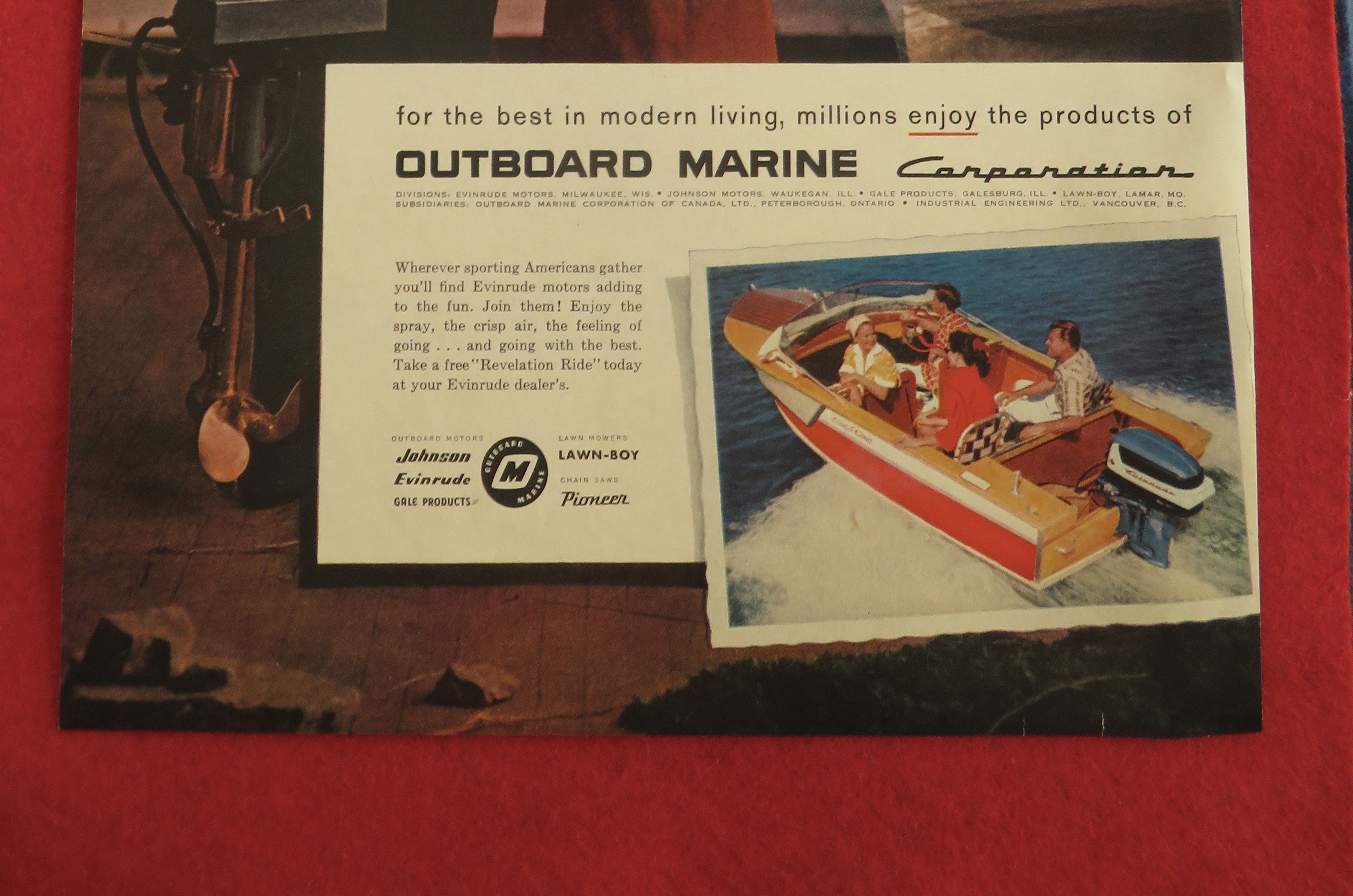 1957 Outboard Marine Corp. with First Lady & Husband
