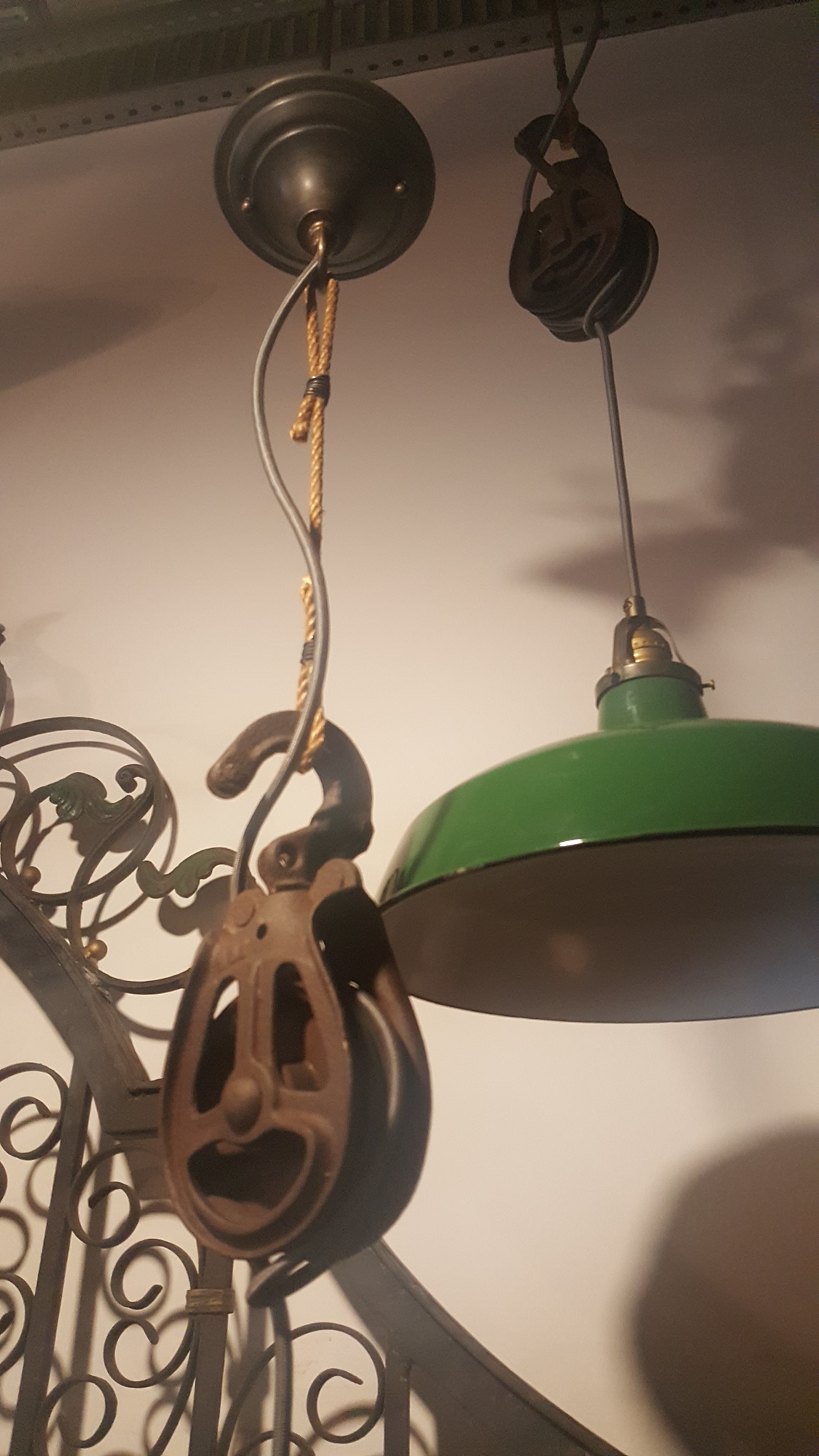 pulley lights vintage industrial   #1422