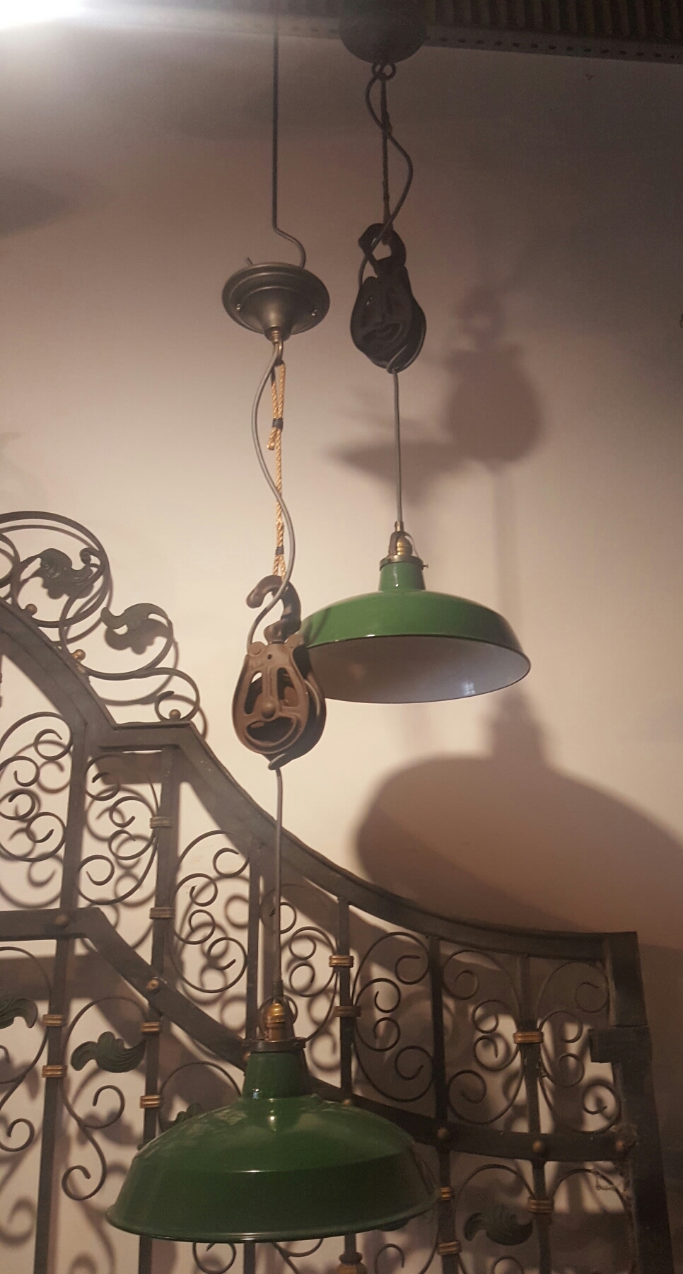 pulley lights vintage industrial   #1422