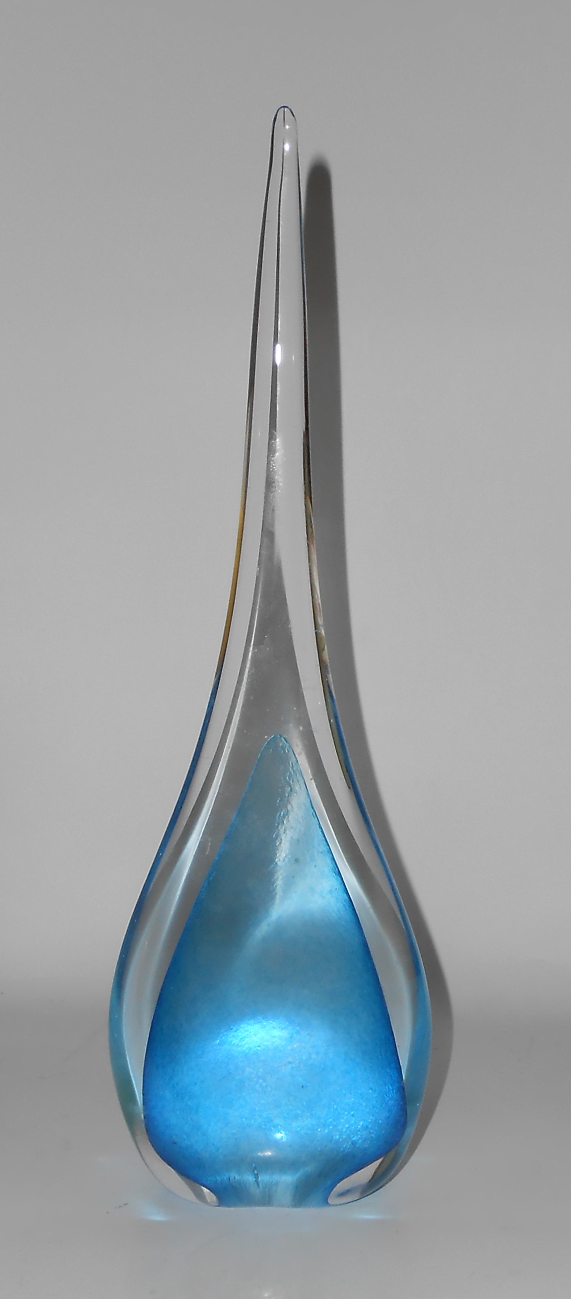 Murano Art Glass Sommerso Blue/Clear United State