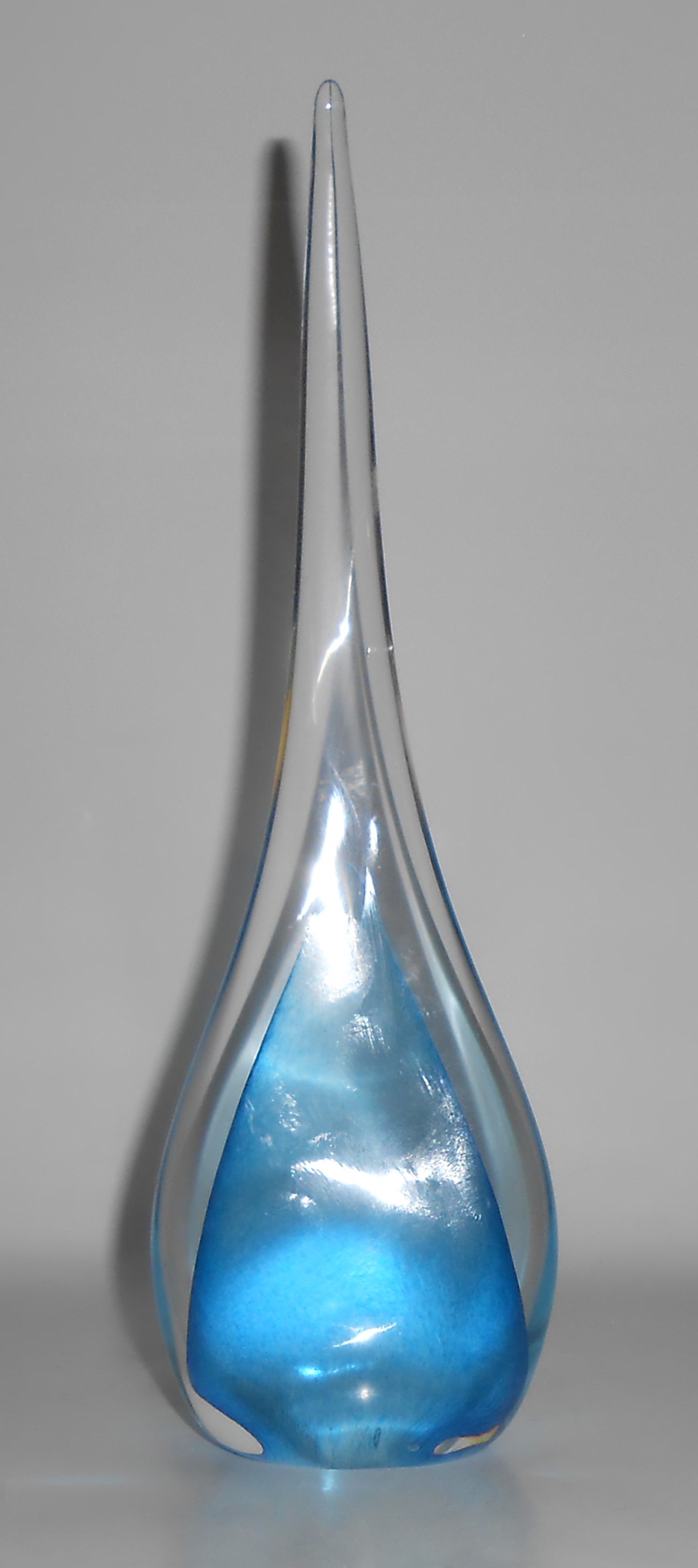 Murano Art Glass Sommerso Blue/Clear United State