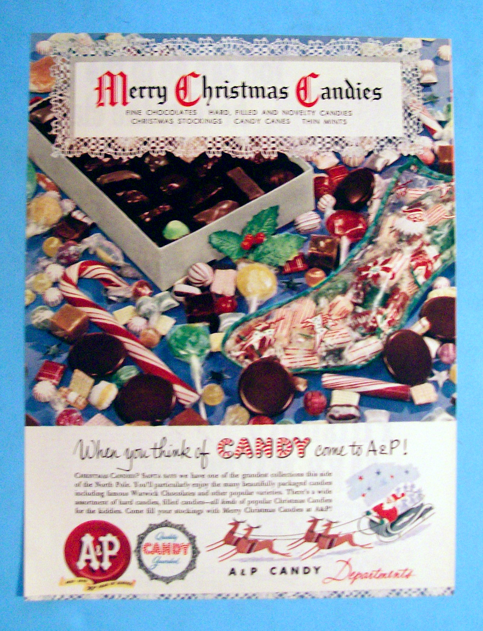 Vintage Ad: 1949 A & P Candy