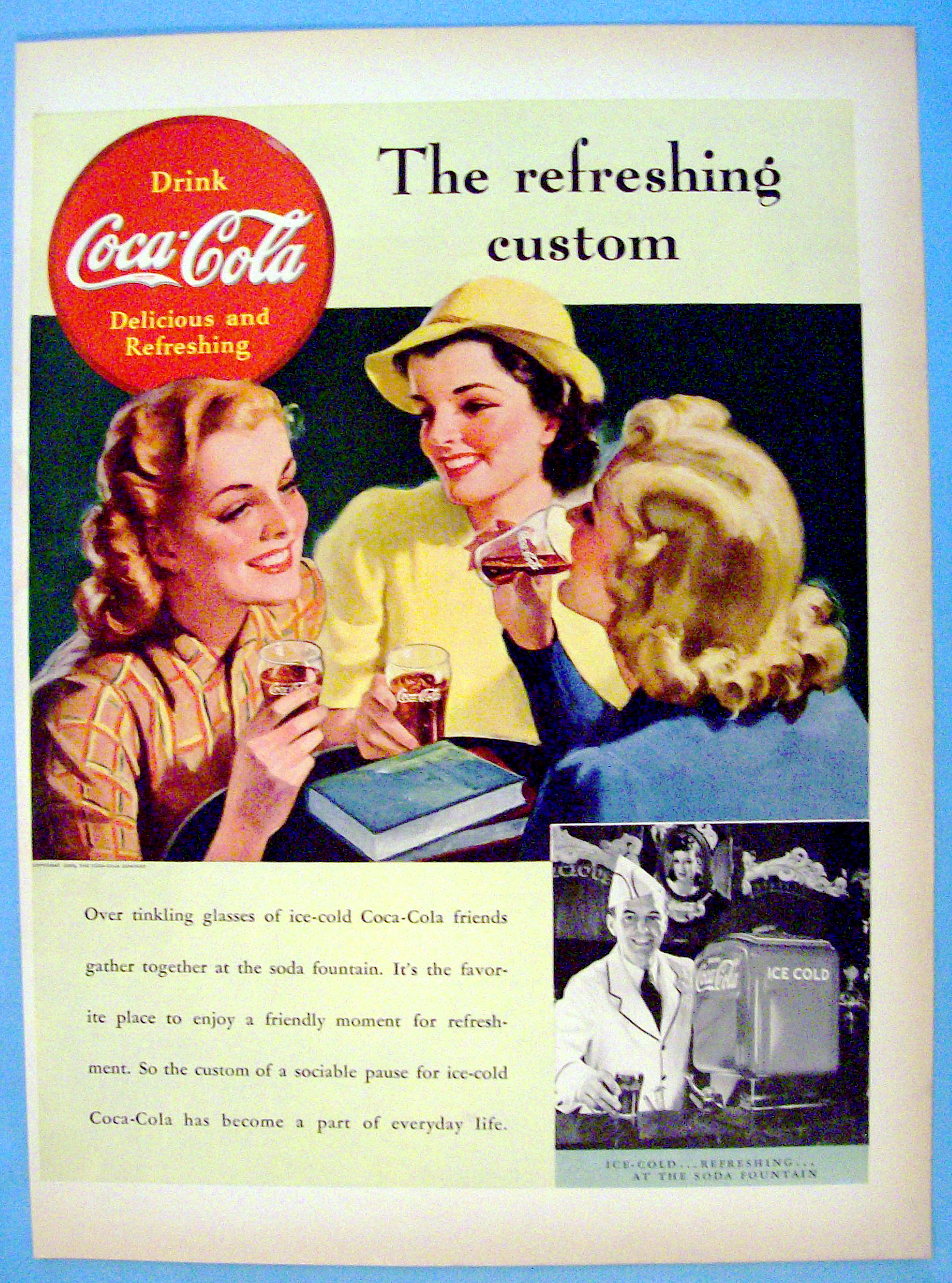 1938 Coca Cola (Coke) with Three Women Talking