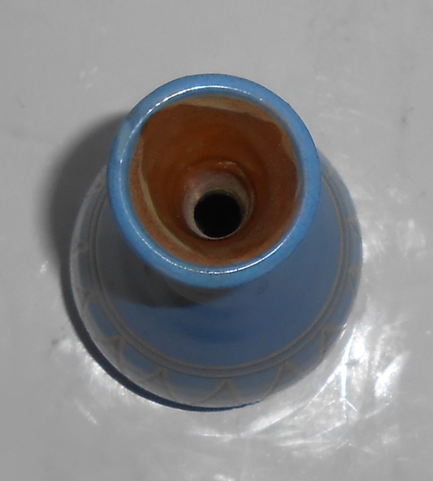 VINTAGE Studio Pottery Blue 8-1/4'' Vase