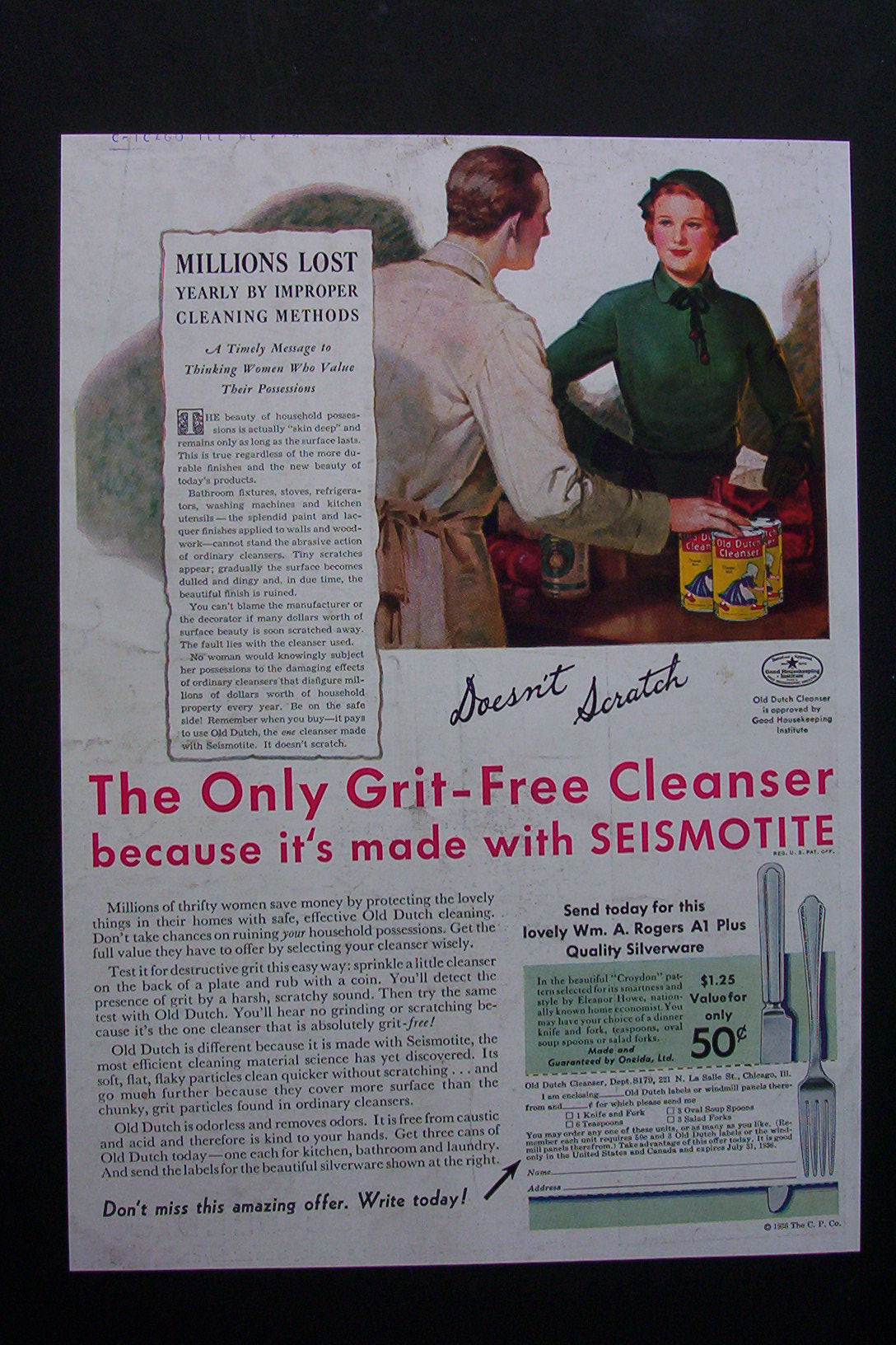 1936  Old  Dutch  Cleanser