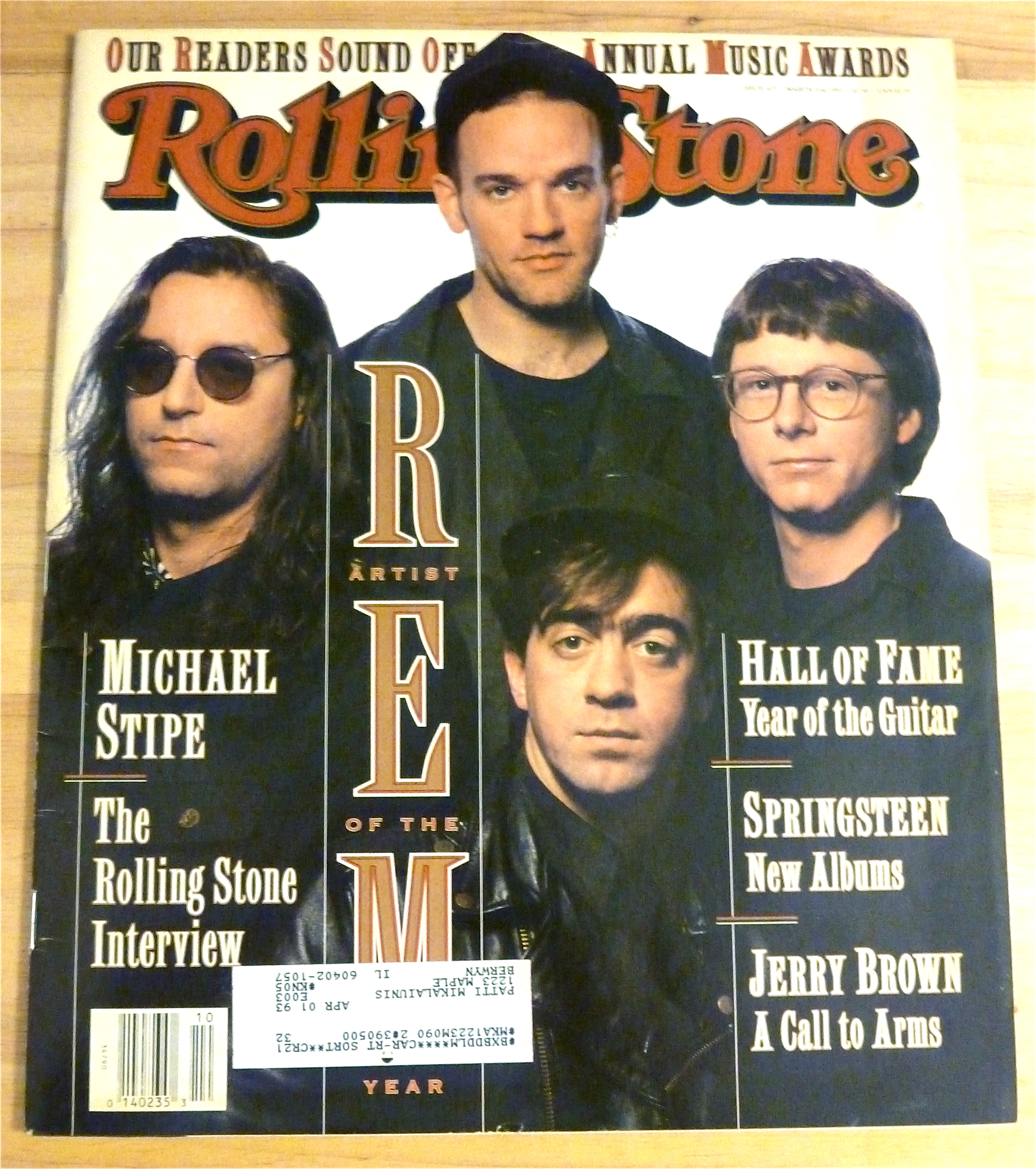 Rolling Stone-March 5, 1992-REM