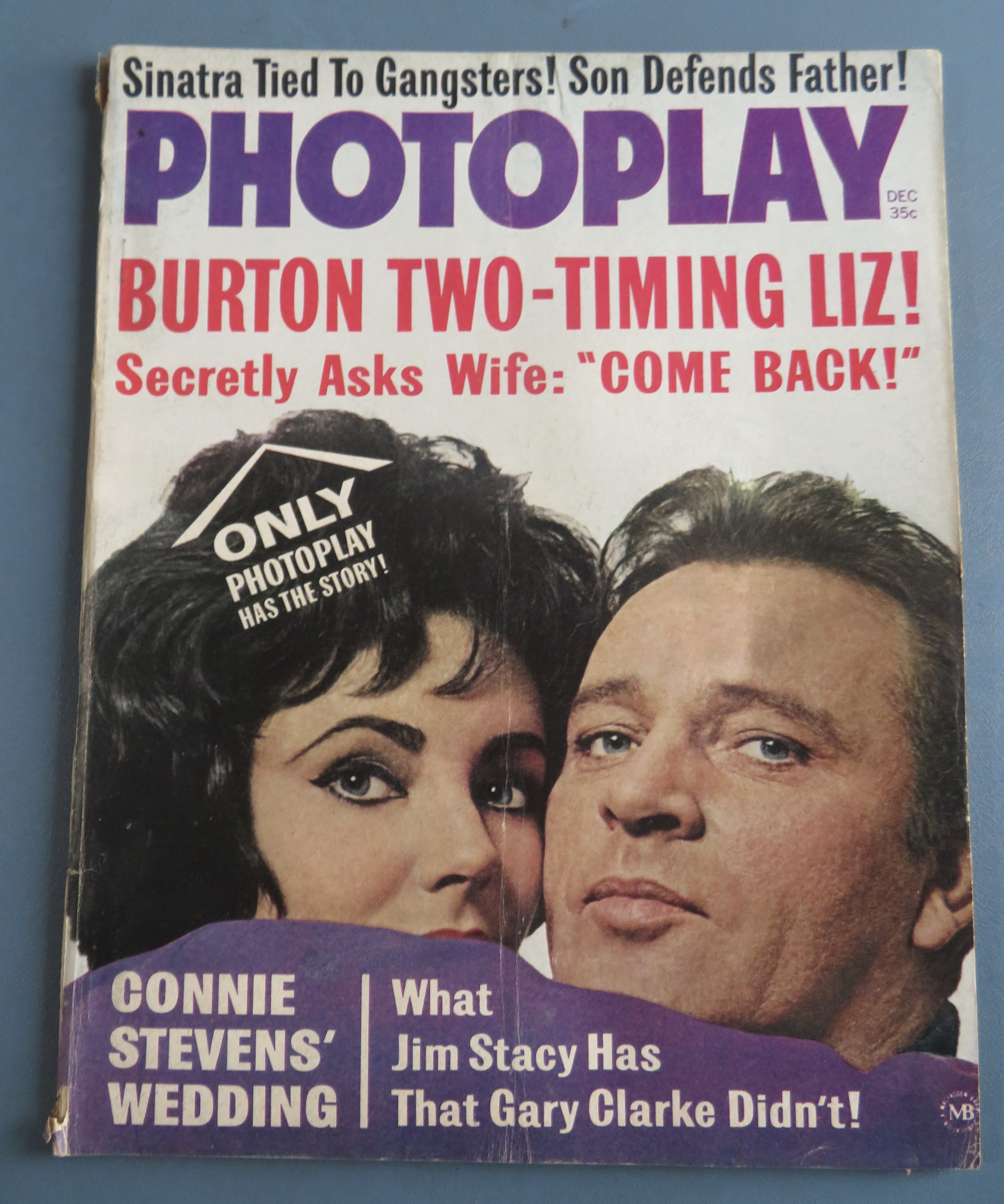 Photoplay Magazine December 1963 Burton & Liz