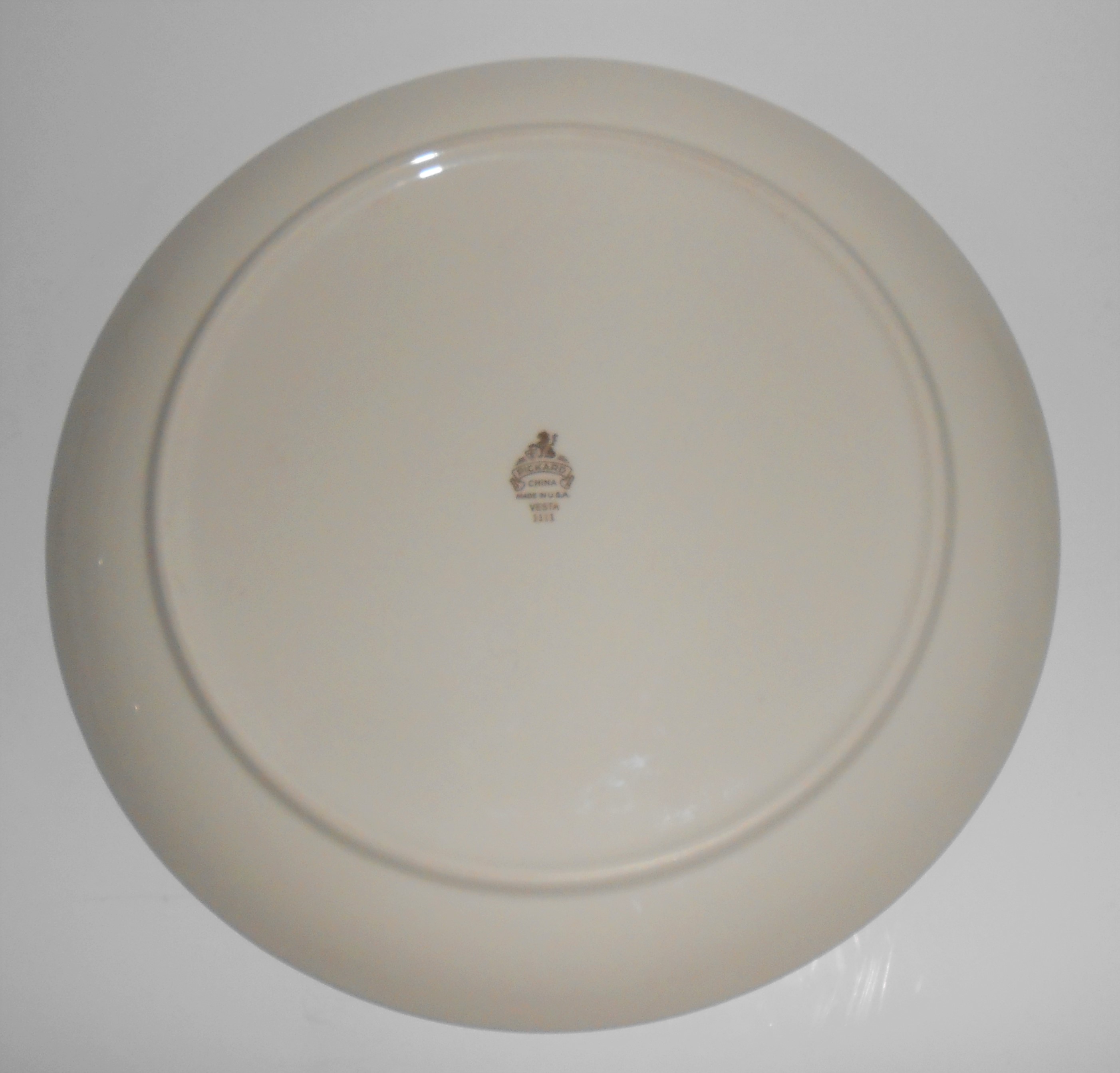 Pickard Porcelain China Platinum Band Vesta Dinner Pl