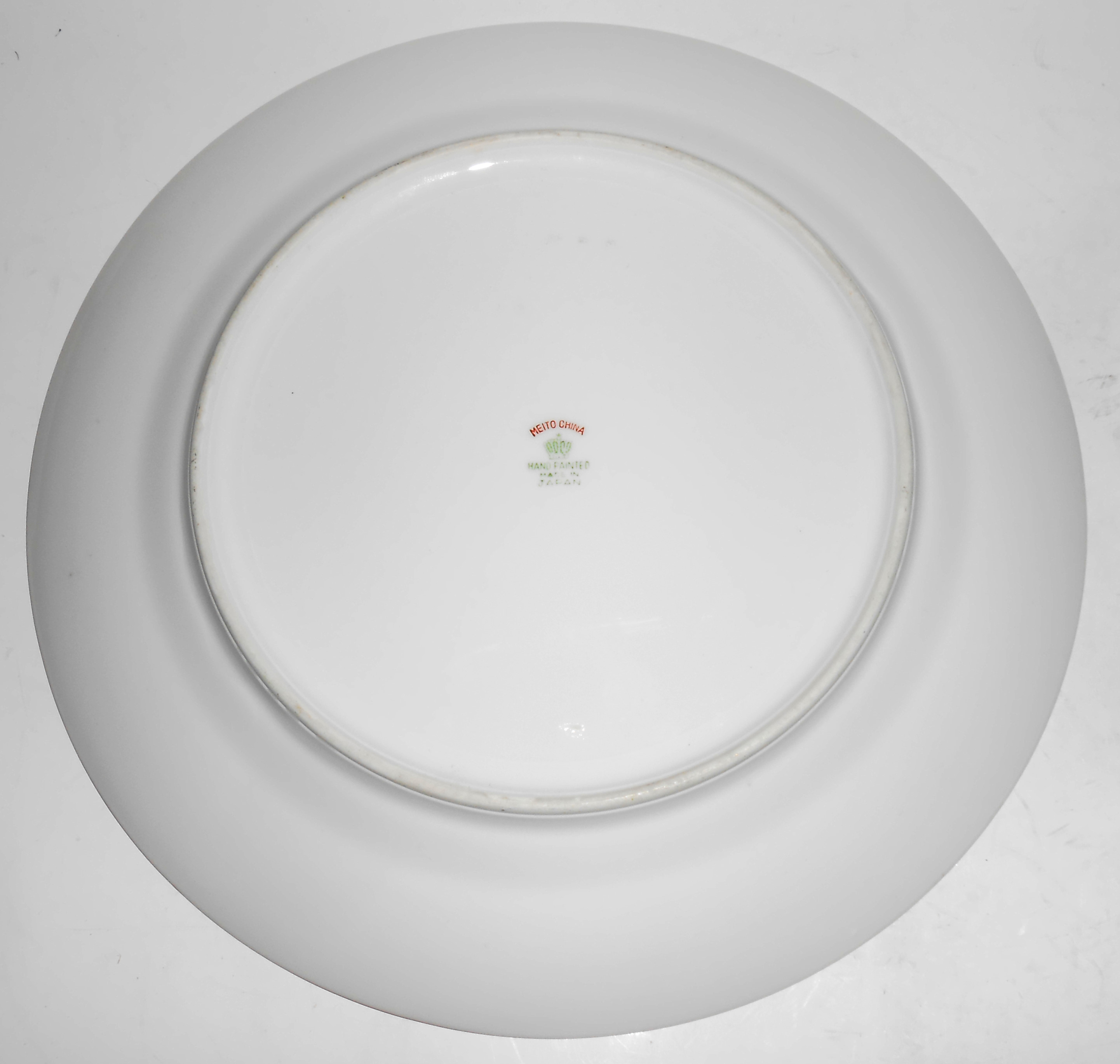 Meito China Japan Double Gold Band Dinner Plate