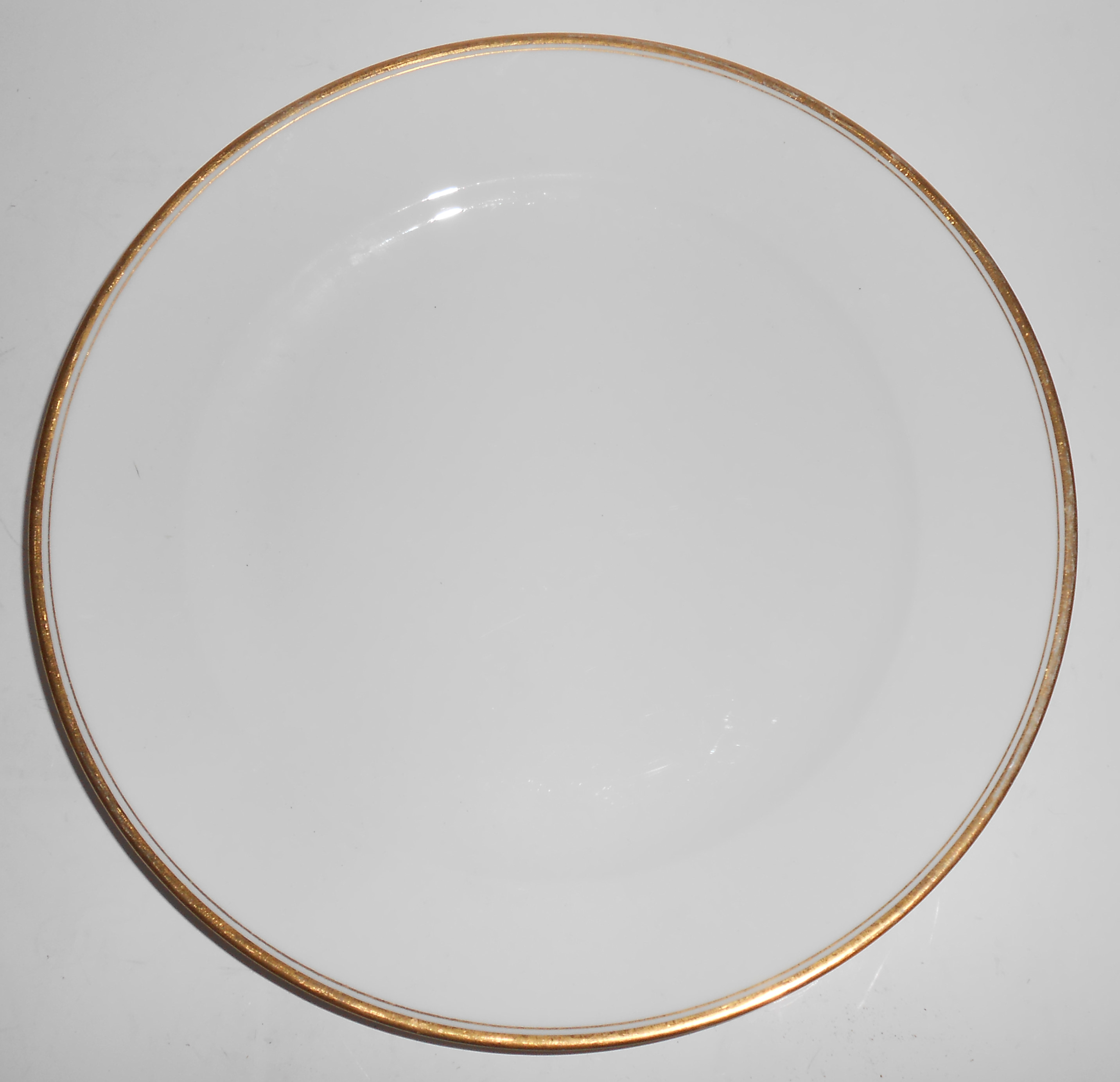 Meito China Japan Double Gold Band Dinner Plate