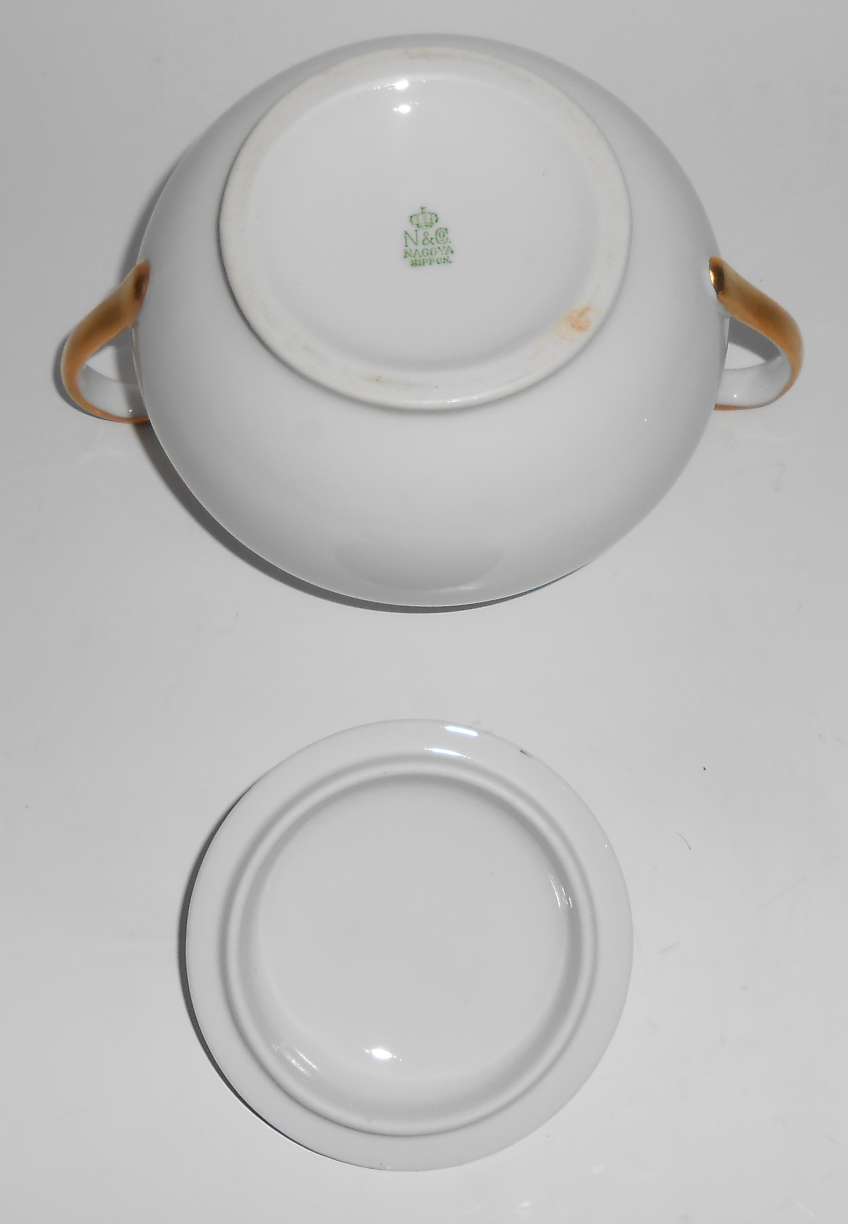 Nagoya Shokai Japan Porcelain China Roses Sugar Bowl