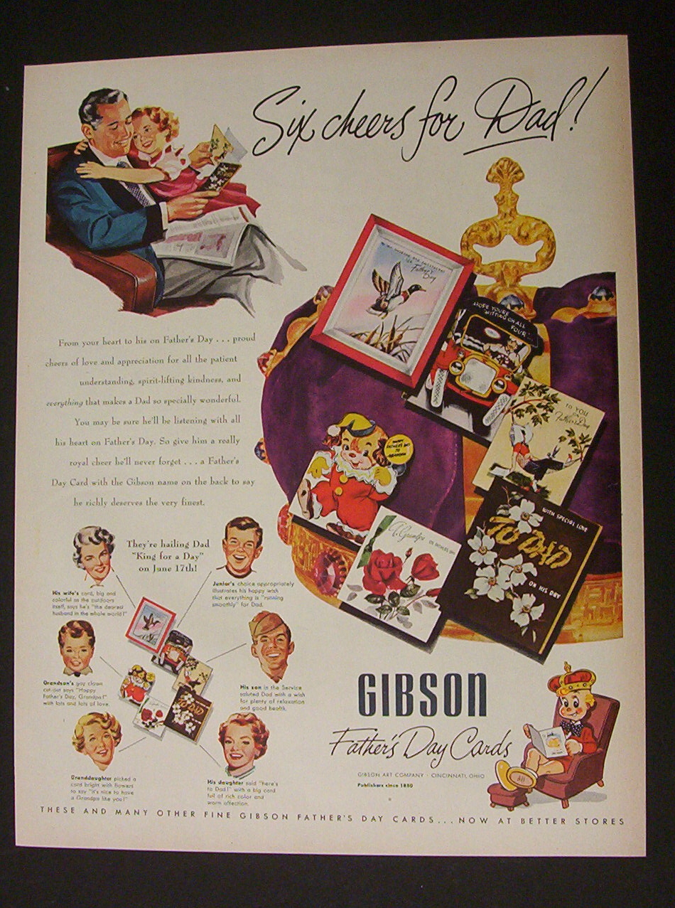 1951  Dual  Ad:  Pepsi  Cola  &  Gibson  Cards