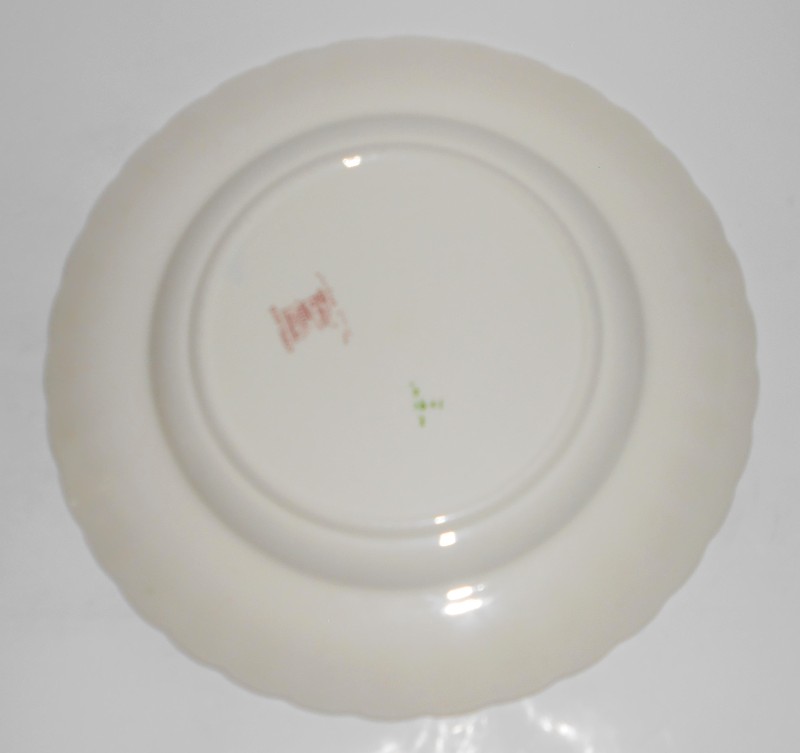 Spode China Rose Briar Luncheon Plate - Old Red Mark