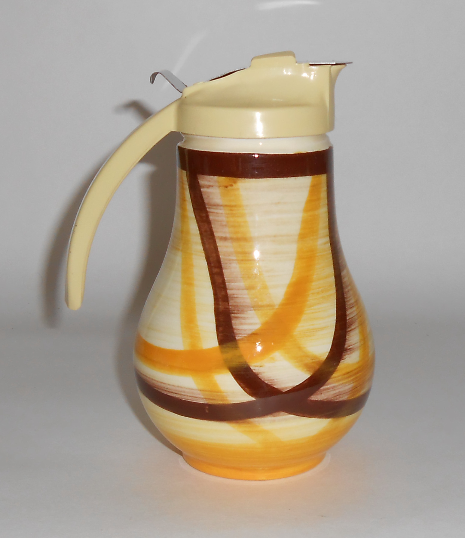 Vernon Kilns Pottery Organdie Syrup W/Lid!  Very Rare