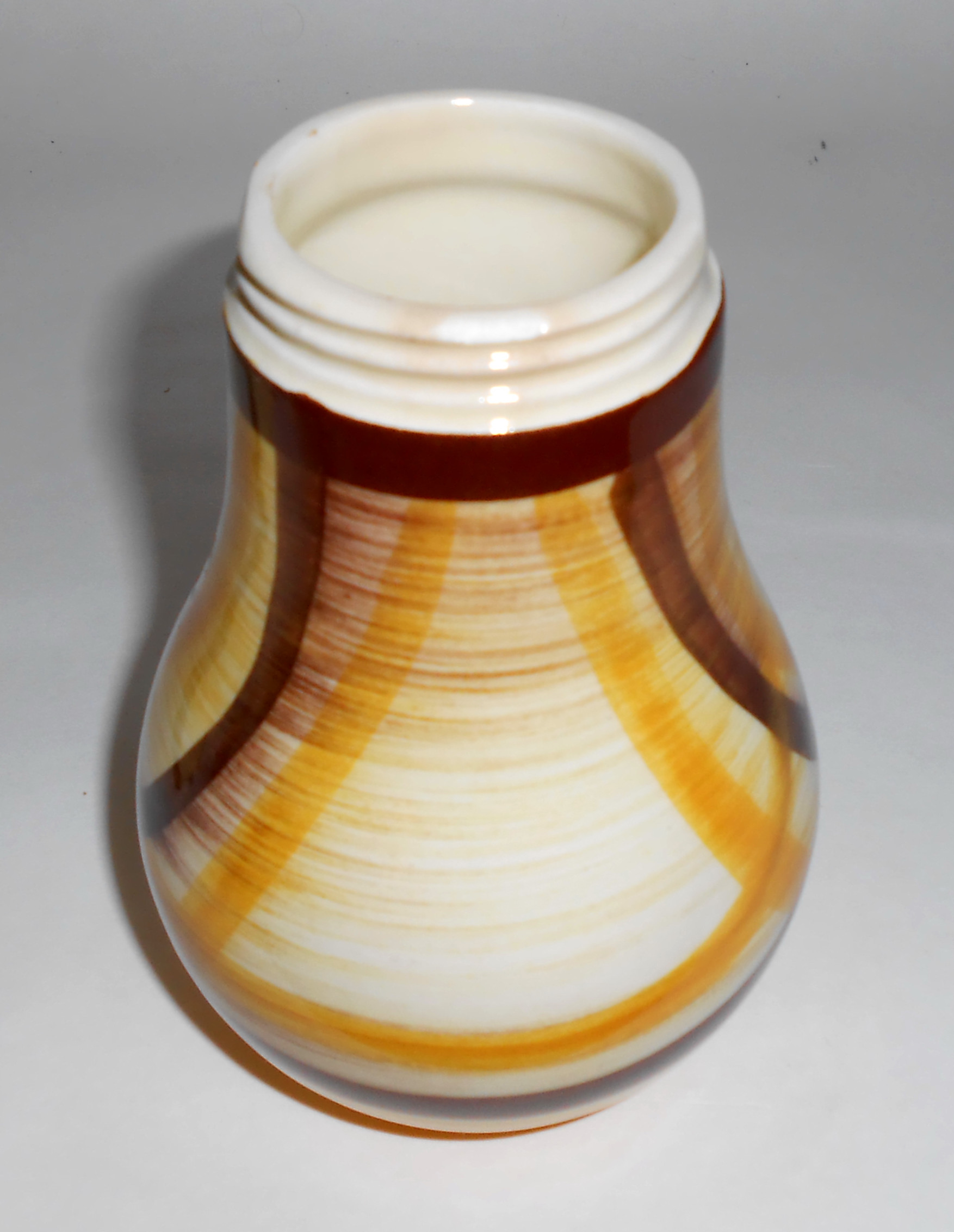 Vernon Kilns Pottery Organdie Syrup W/Lid!  Very Rare