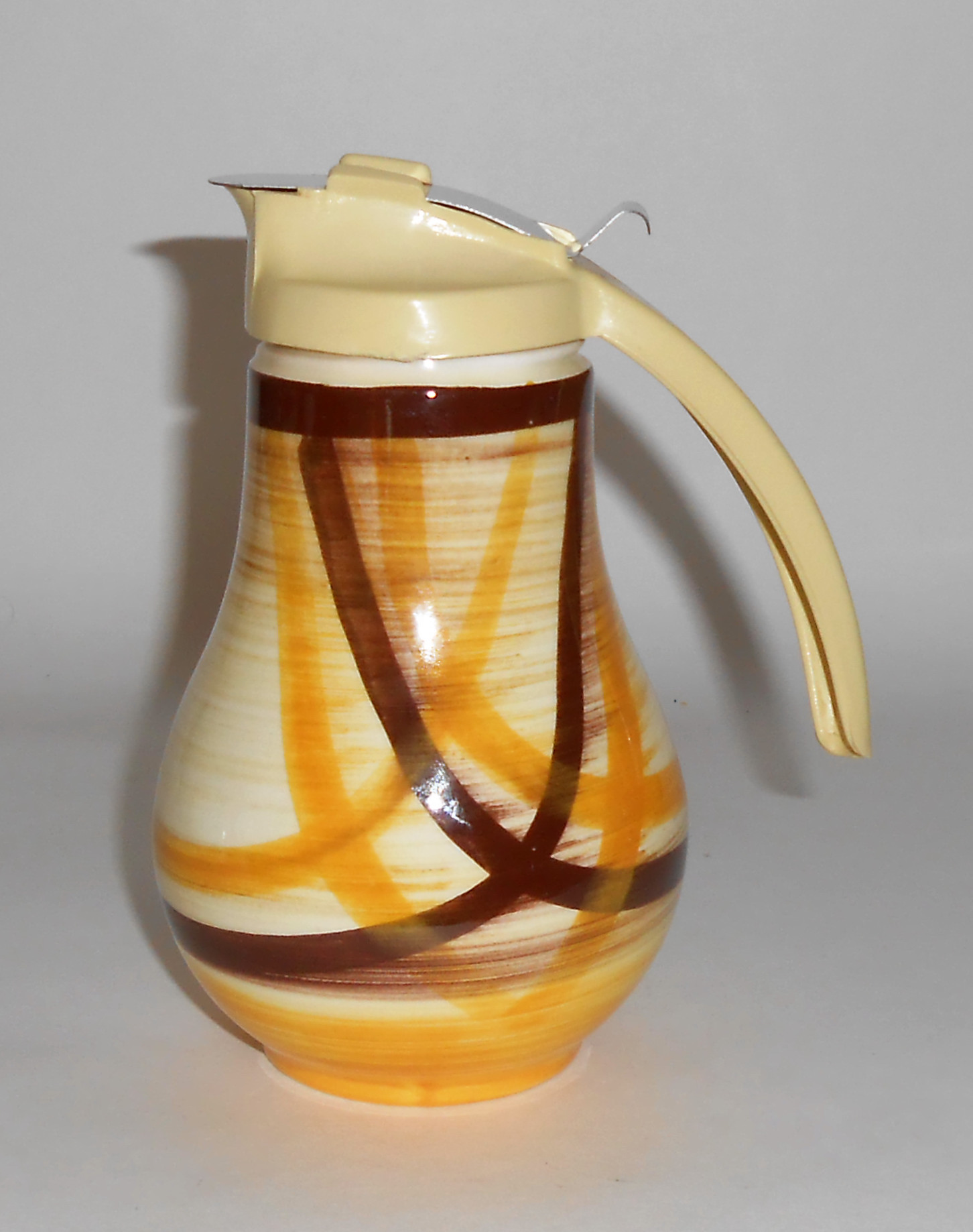 Vernon Kilns Pottery Organdie Syrup W/Lid!  Very Rare
