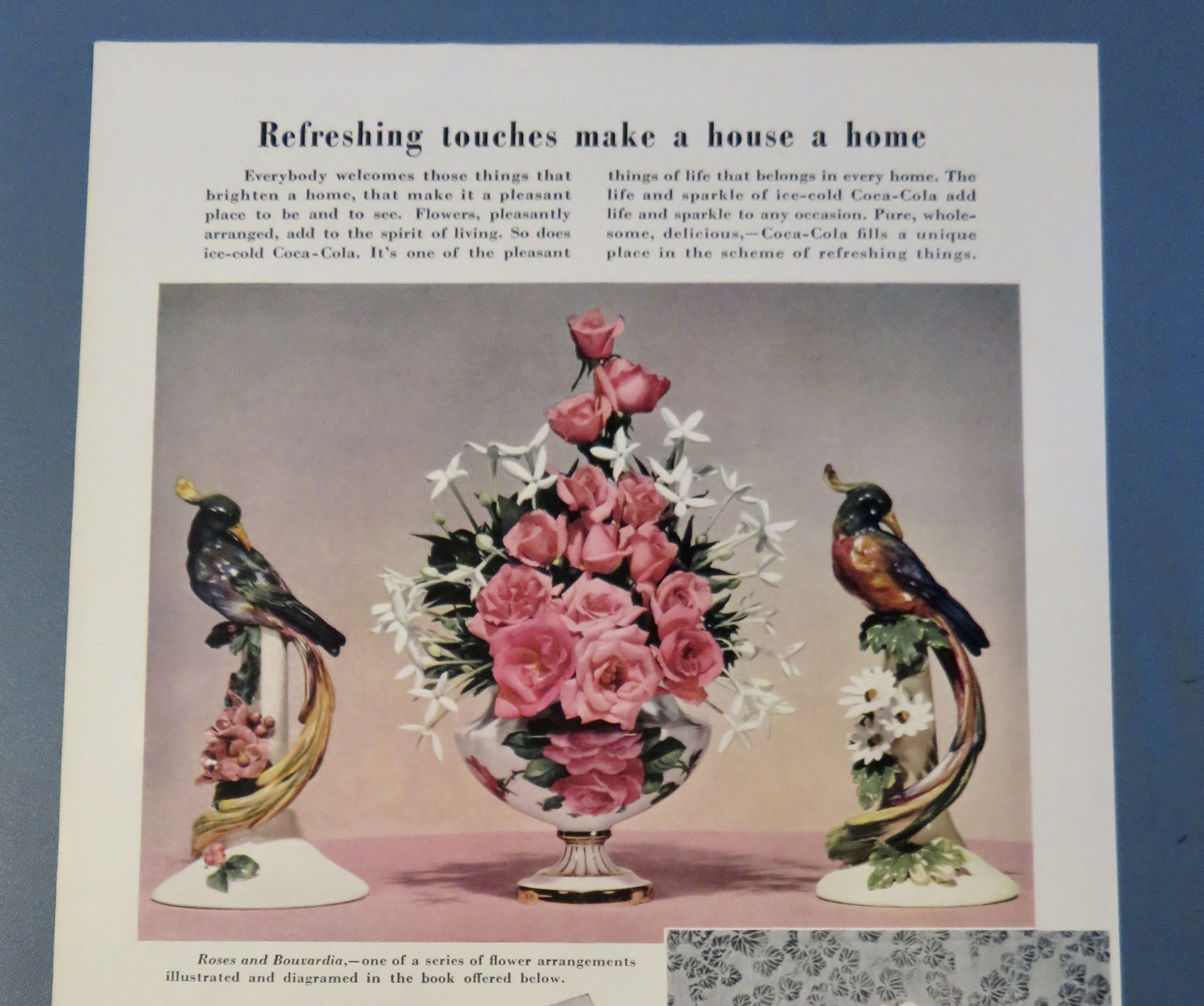 1940 Coca Cola (Coke) with Roses & Bouvardia