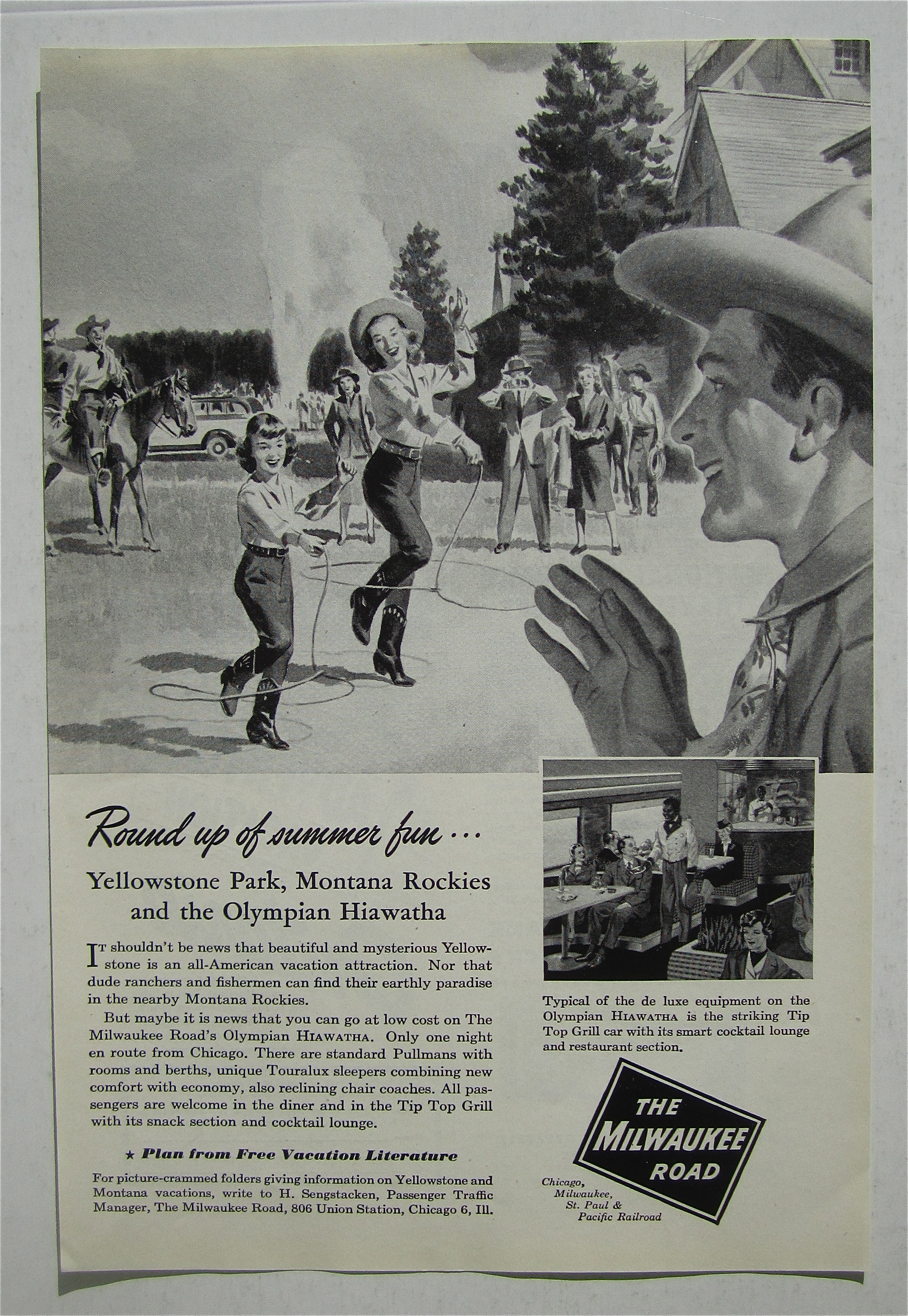 1948 The Milwaukee Road with The Round Up Of Summer