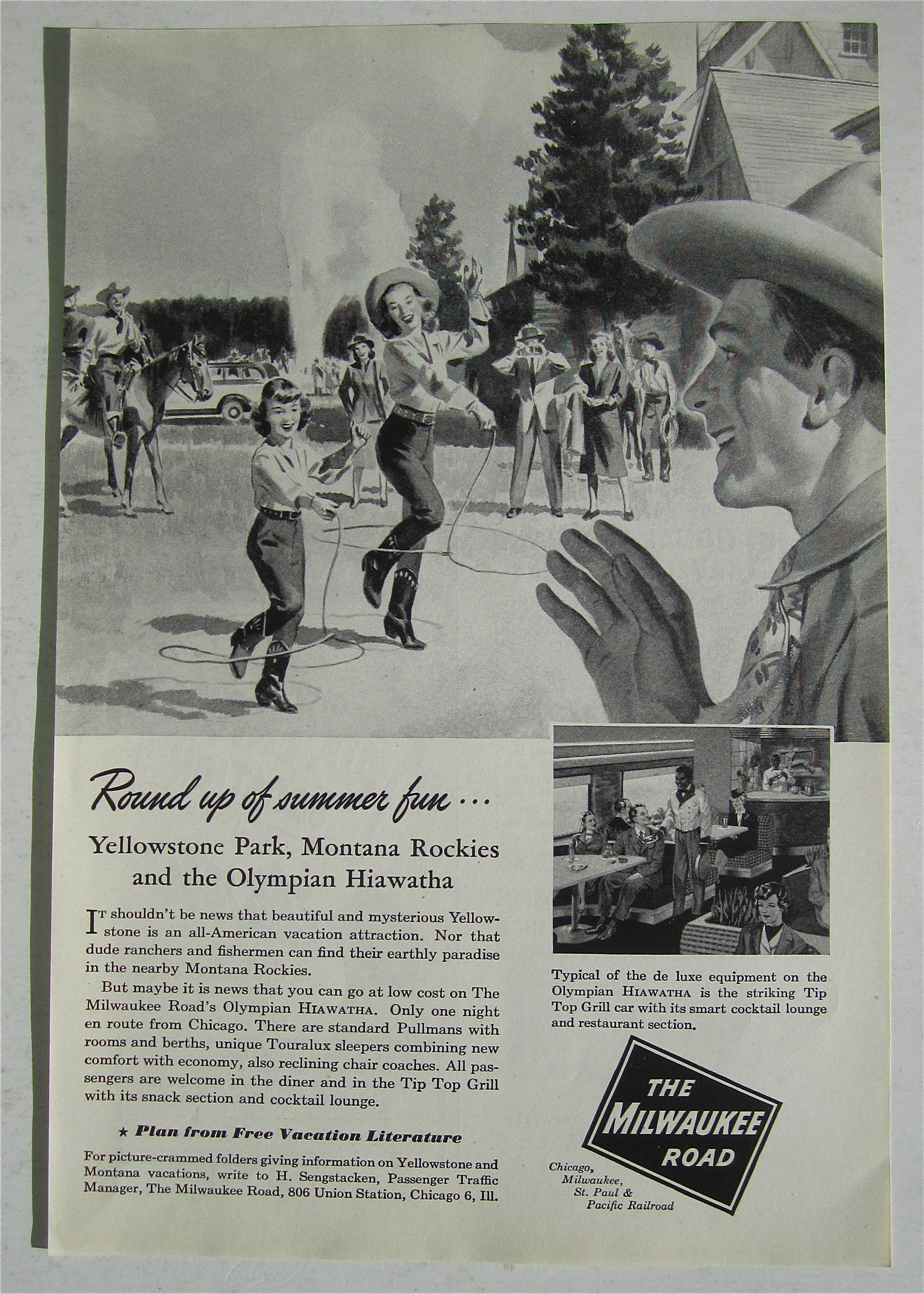 1948 The Milwaukee Road with The Round Up Of Summer