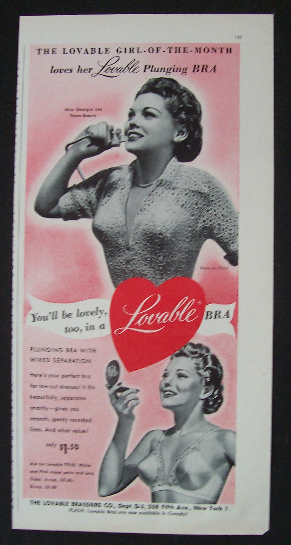 1950  Lovable  Bra